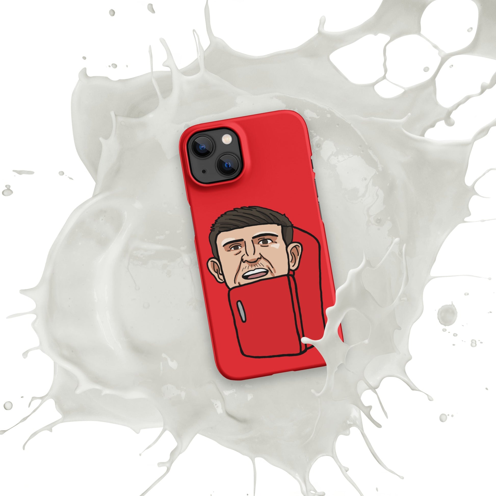 Harry ''The Fridge'' Maguire Snap Case for iPhone® Red Matte iPhone 13 Mobile Phone Cases Football Harry Maguire Manchester United The Fridge Next Cult Brand