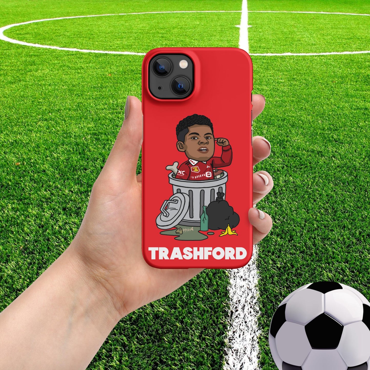 Trashford Marcus Rashford Manchester United Gift Man United Gift Marcus Rashford Snap case for iPhone Matte iPhone 13 Mobile Phone Cases Football Manchester United Marcus Rashford Next Cult Brand