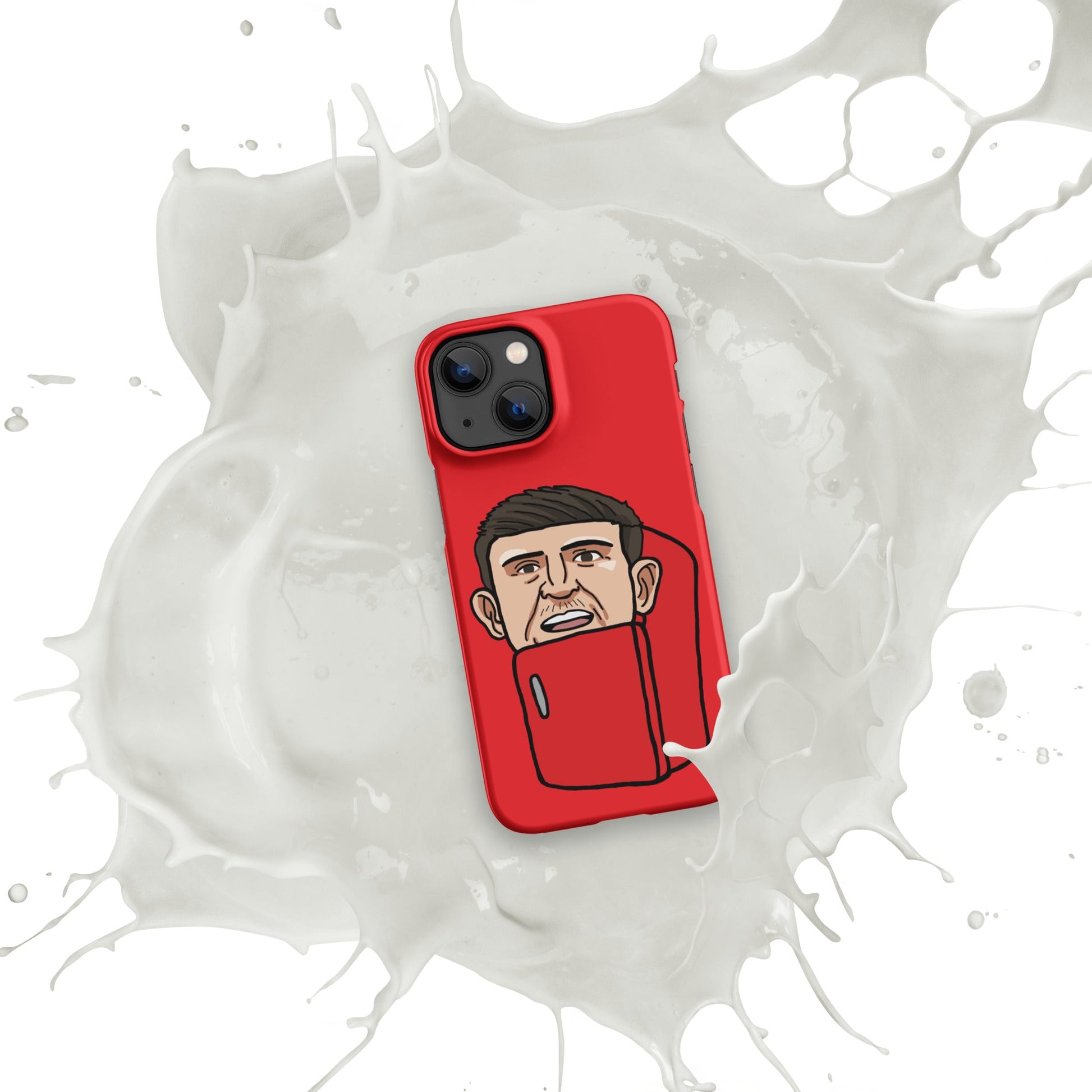 Harry ''The Fridge'' Maguire Snap Case for iPhone® Red Matte iPhone 13 Mini Mobile Phone Cases Football Harry Maguire Manchester United The Fridge Next Cult Brand