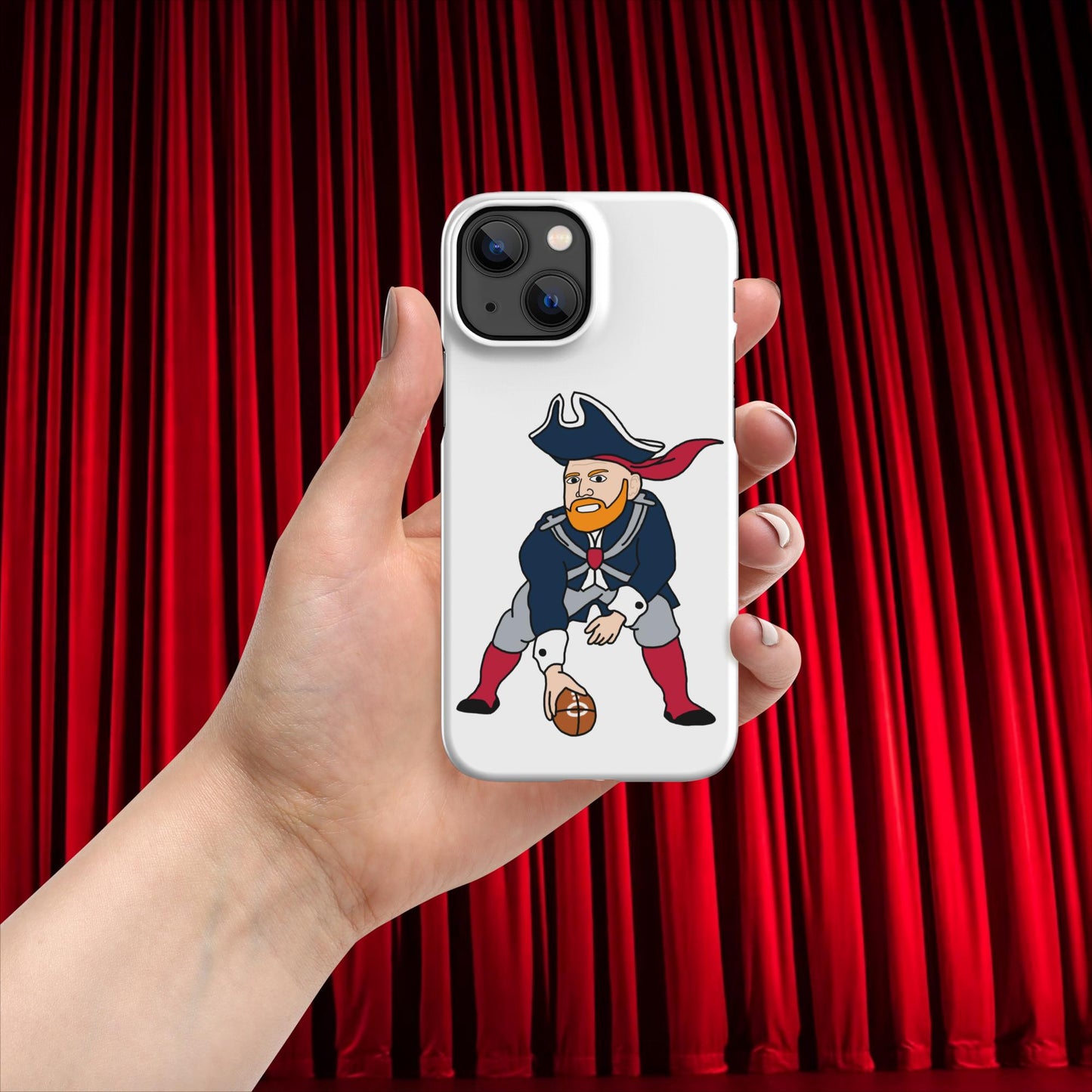 Bill Burrdy New England Patriots NFL Tom Brady Bill Burr Snap case for iPhone Matte iPhone 13 Mini American Football Bill Burr Monday Morning Podcast New England Patriots NFL Podcasts Stand-up Comedy Next Cult Brand