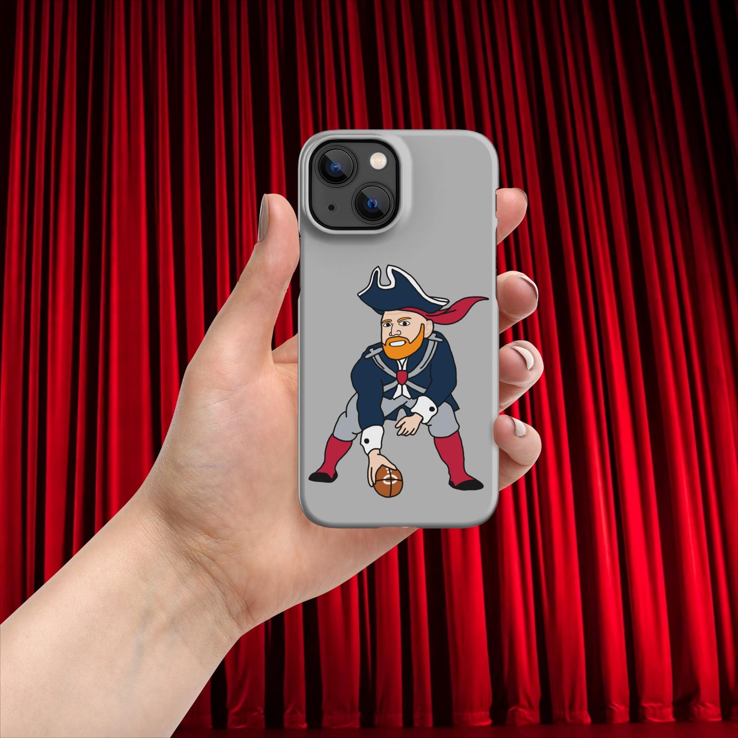 Bill Burrdy New England Patriots NFL Tom Brady Bill Burr Snap case for iPhone Matte iPhone 13 Mini American Football Bill Burr Monday Morning Podcast New England Patriots NFL Podcasts Stand-up Comedy Next Cult Brand