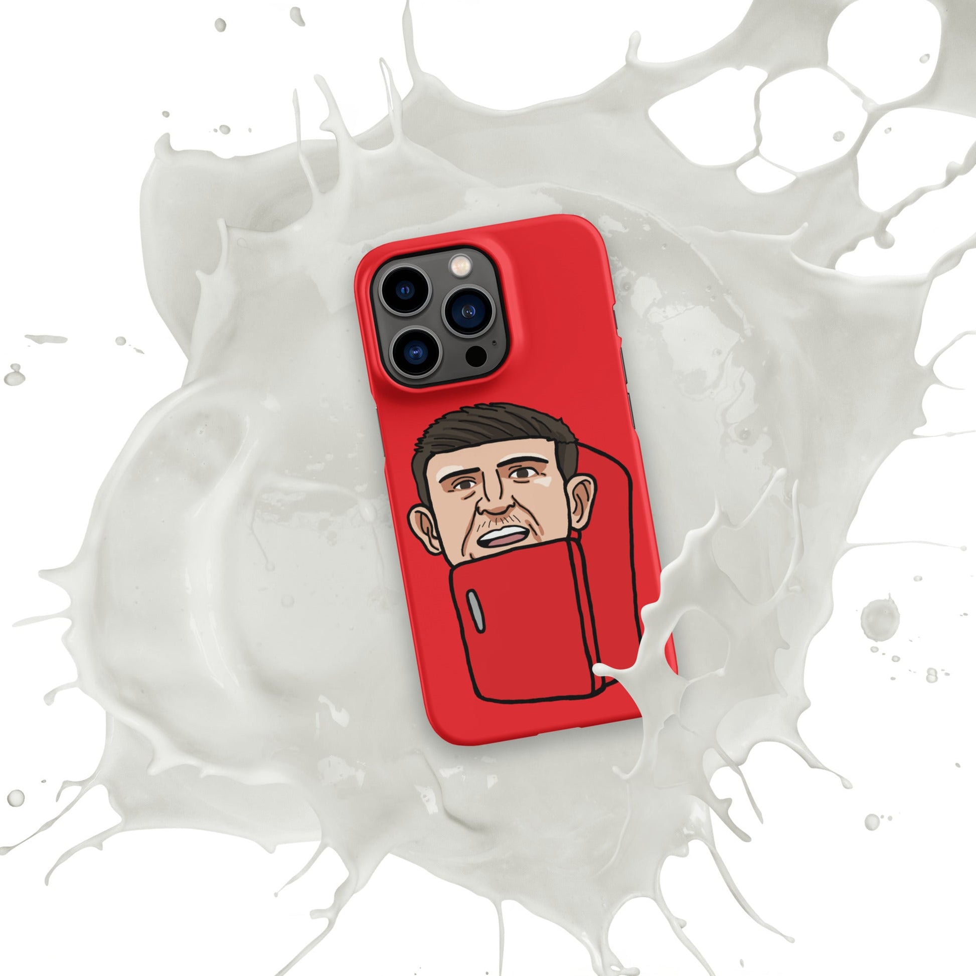 Harry ''The Fridge'' Maguire Snap Case for iPhone® Red Matte iPhone 13 Pro Mobile Phone Cases Football Harry Maguire Manchester United The Fridge Next Cult Brand