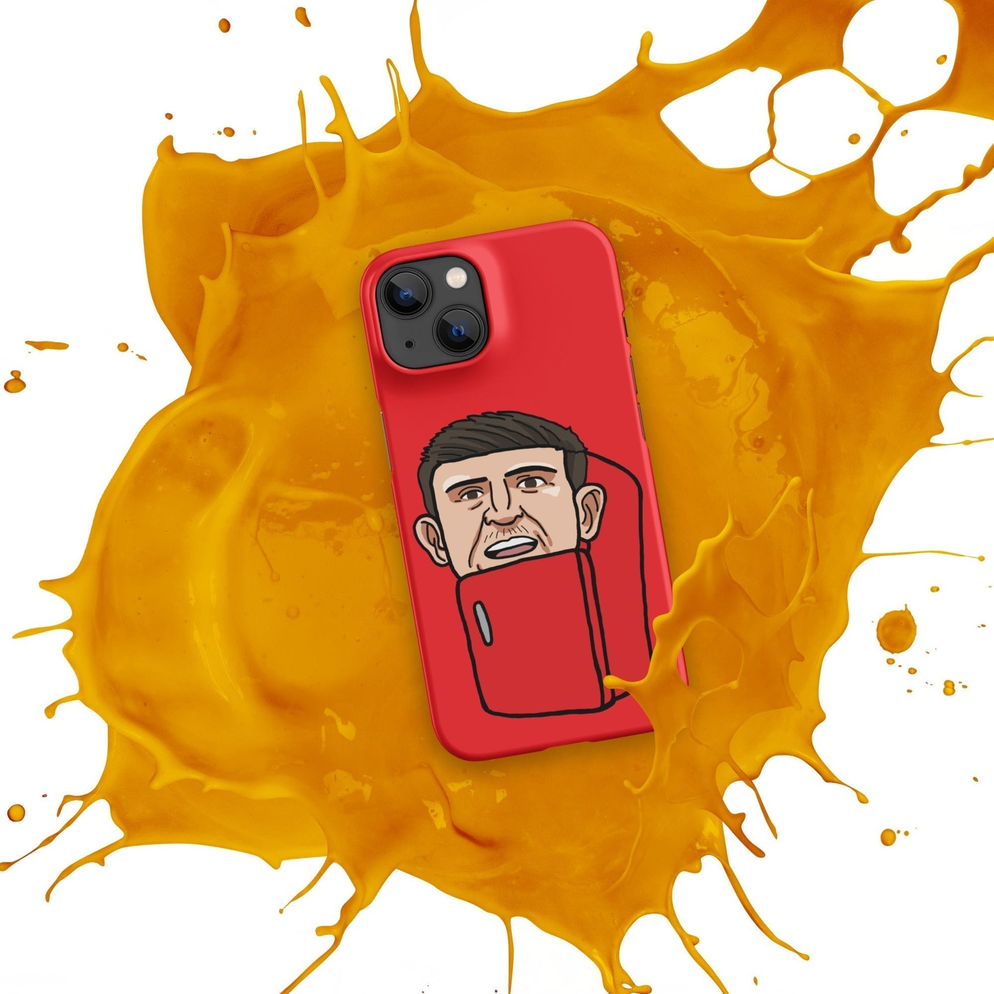 Harry ''The Fridge'' Maguire Snap Case for iPhone® Red Mobile Phone Cases Football Harry Maguire Manchester United The Fridge Next Cult Brand