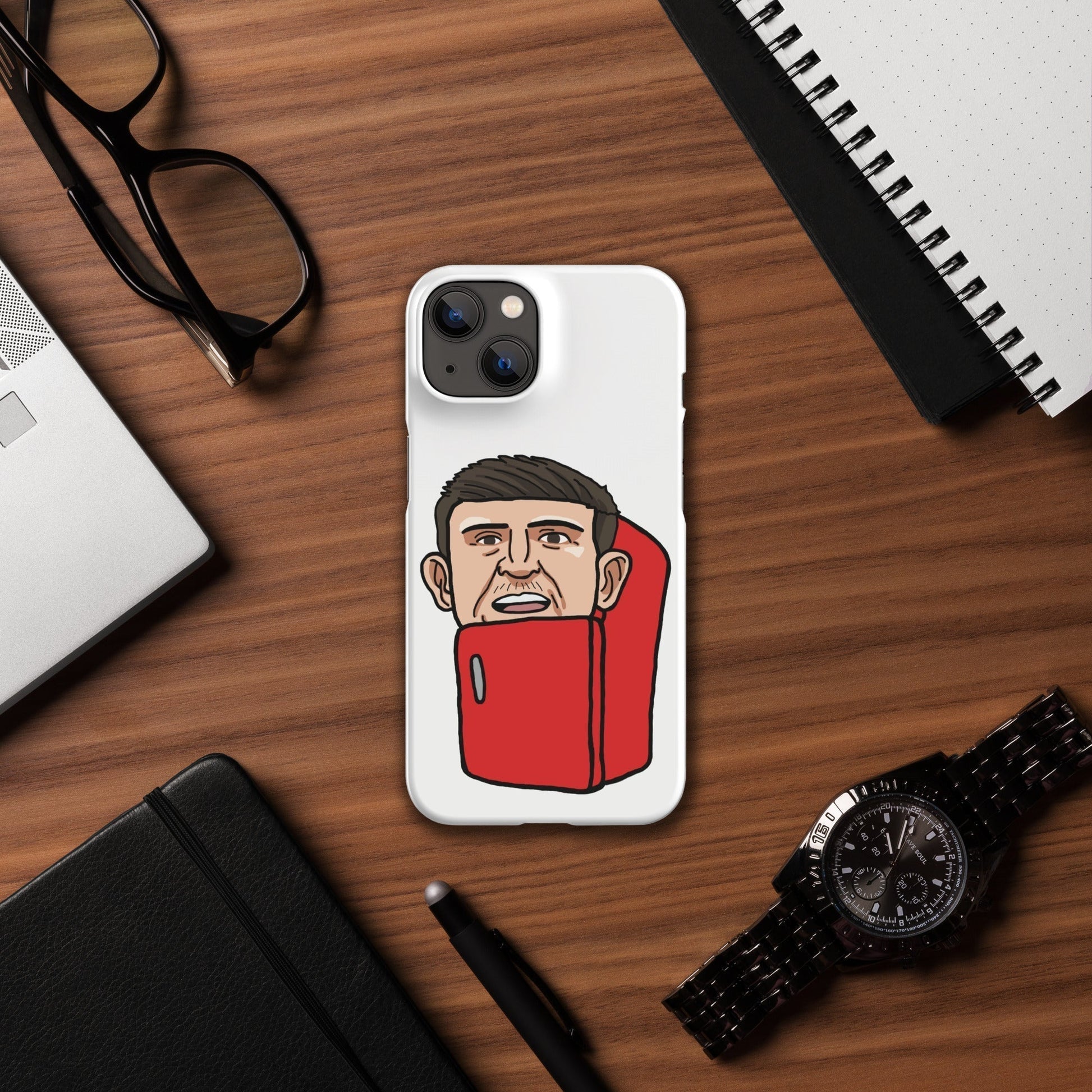 Harry ''The Fridge'' Maguire Snap Case for iPhone® Matte iPhone 14 Mobile Phone Cases Football Harry Maguire Manchester United The Fridge Next Cult Brand