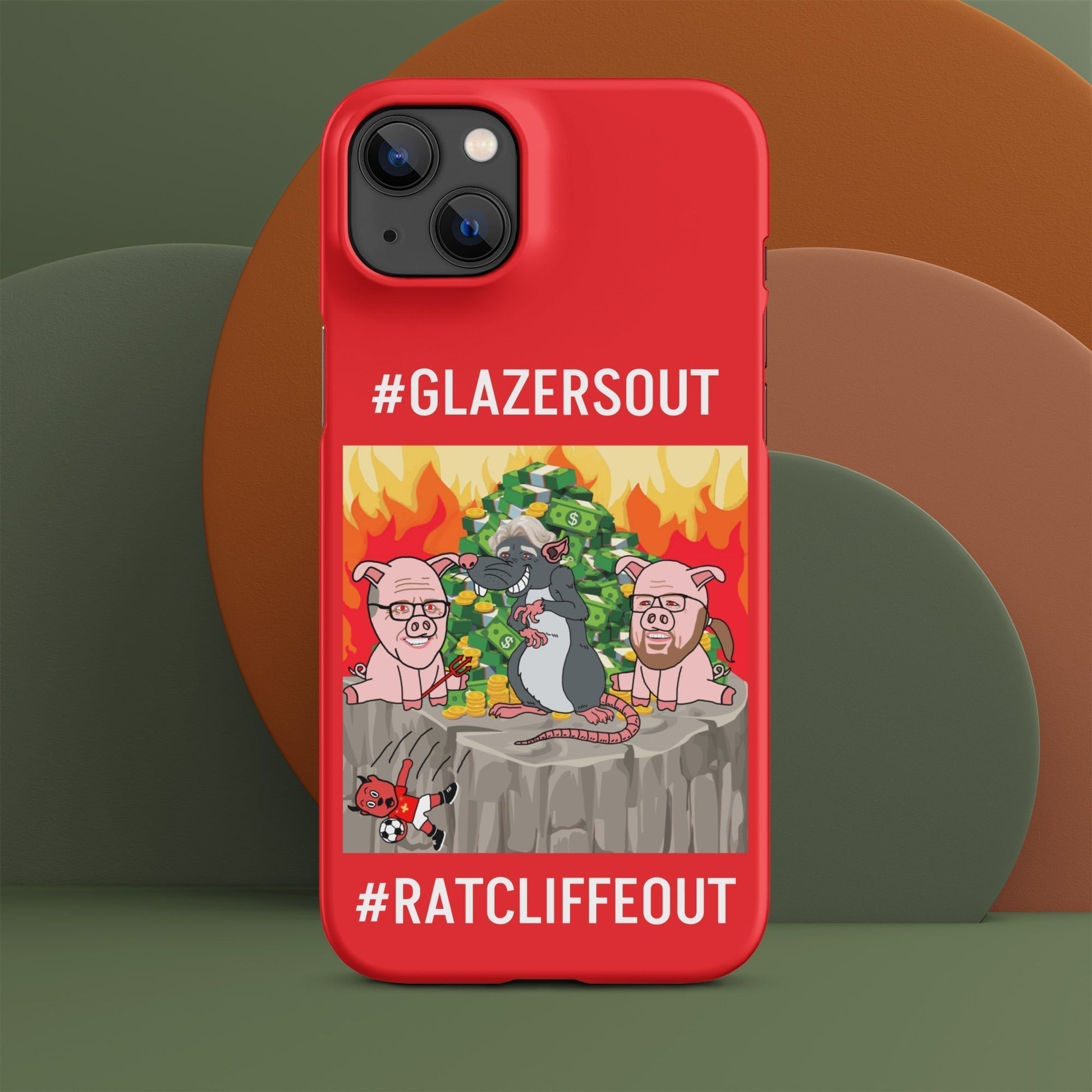Manchester United Ratcliffe Out, Glazers Out Snap case for iPhone® red Next Cult Brand Football, GlazersOut, Manchester United, RatcliffeOut