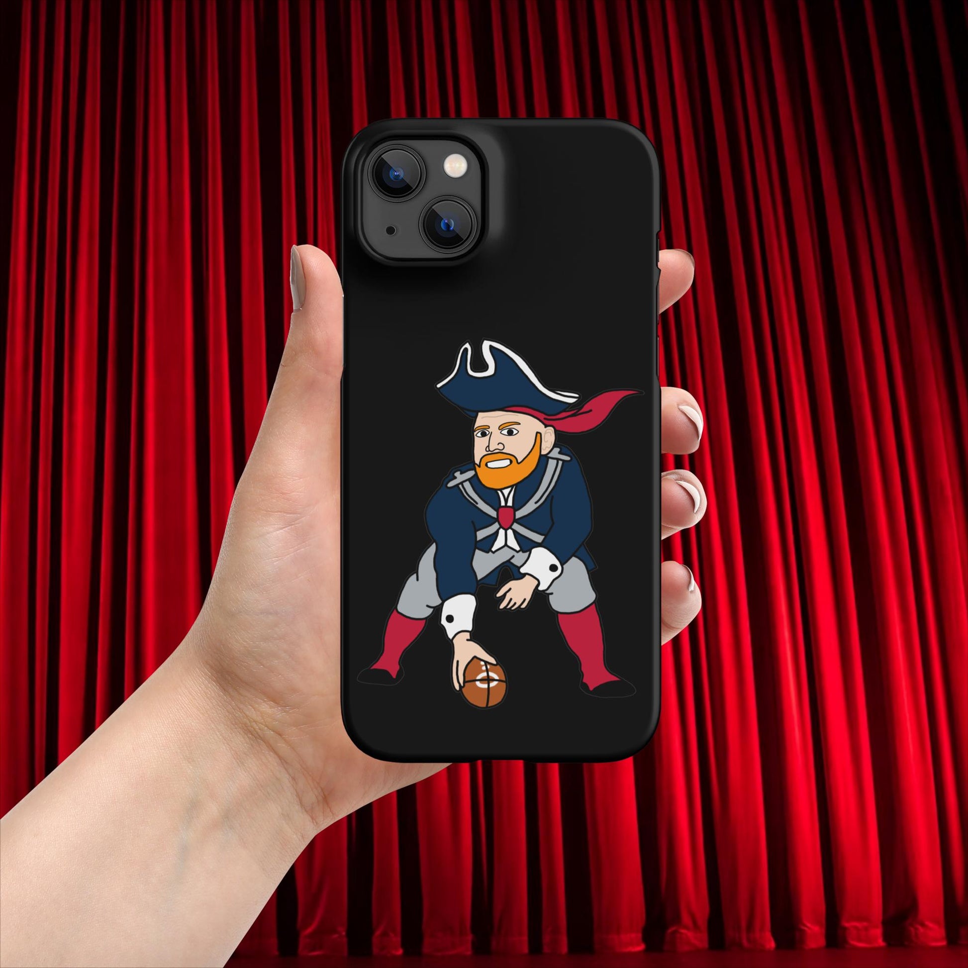 Bill Burrdy New England Patriots NFL Tom Brady Bill Burr Snap case for iPhone Matte iPhone 14 Plus American Football Bill Burr Monday Morning Podcast New England Patriots NFL Podcasts Stand-up Comedy Next Cult Brand