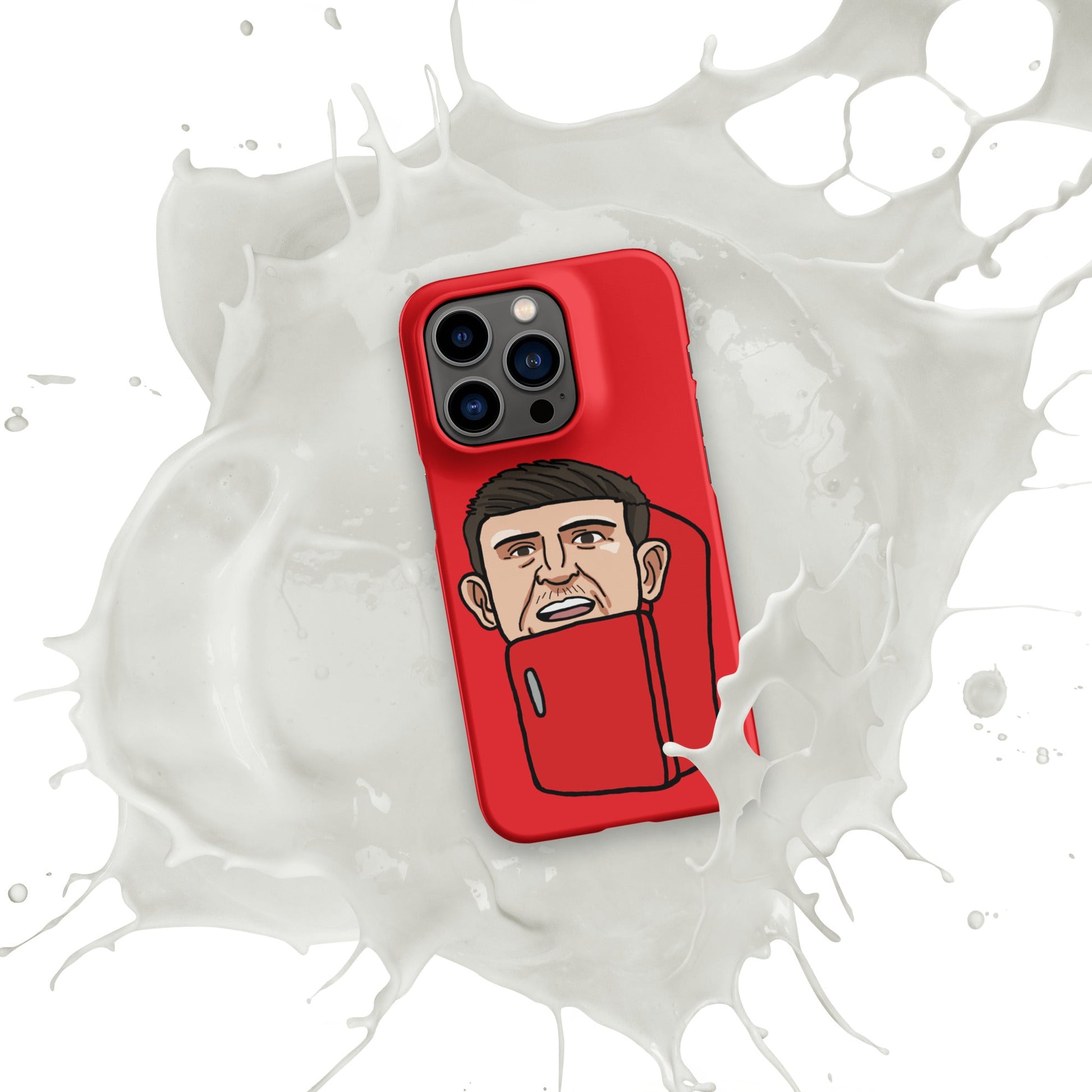 Harry ''The Fridge'' Maguire Snap Case for iPhone® Red Matte iPhone 14 Pro Mobile Phone Cases Football Harry Maguire Manchester United The Fridge Next Cult Brand