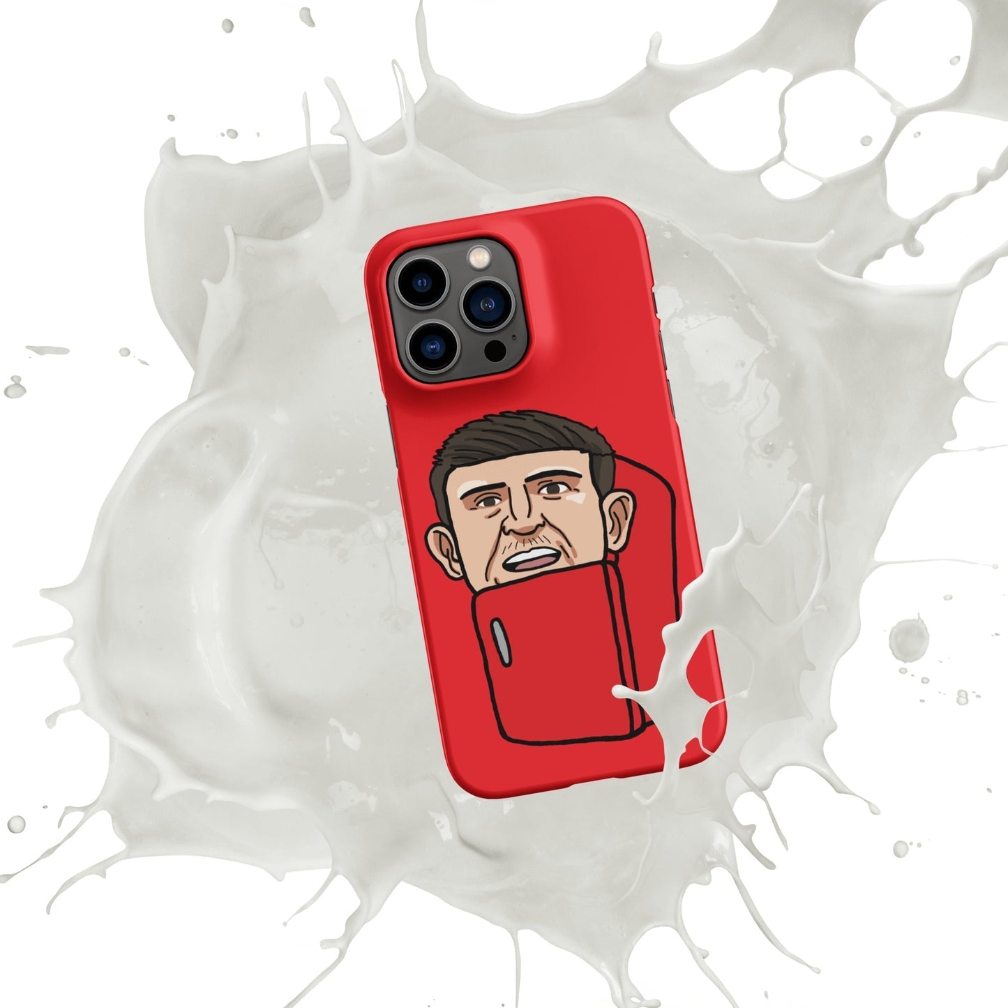 Harry ''The Fridge'' Maguire Snap Case for iPhone® Red Matte iPhone 14 Pro Max Mobile Phone Cases Football Harry Maguire Manchester United The Fridge Next Cult Brand