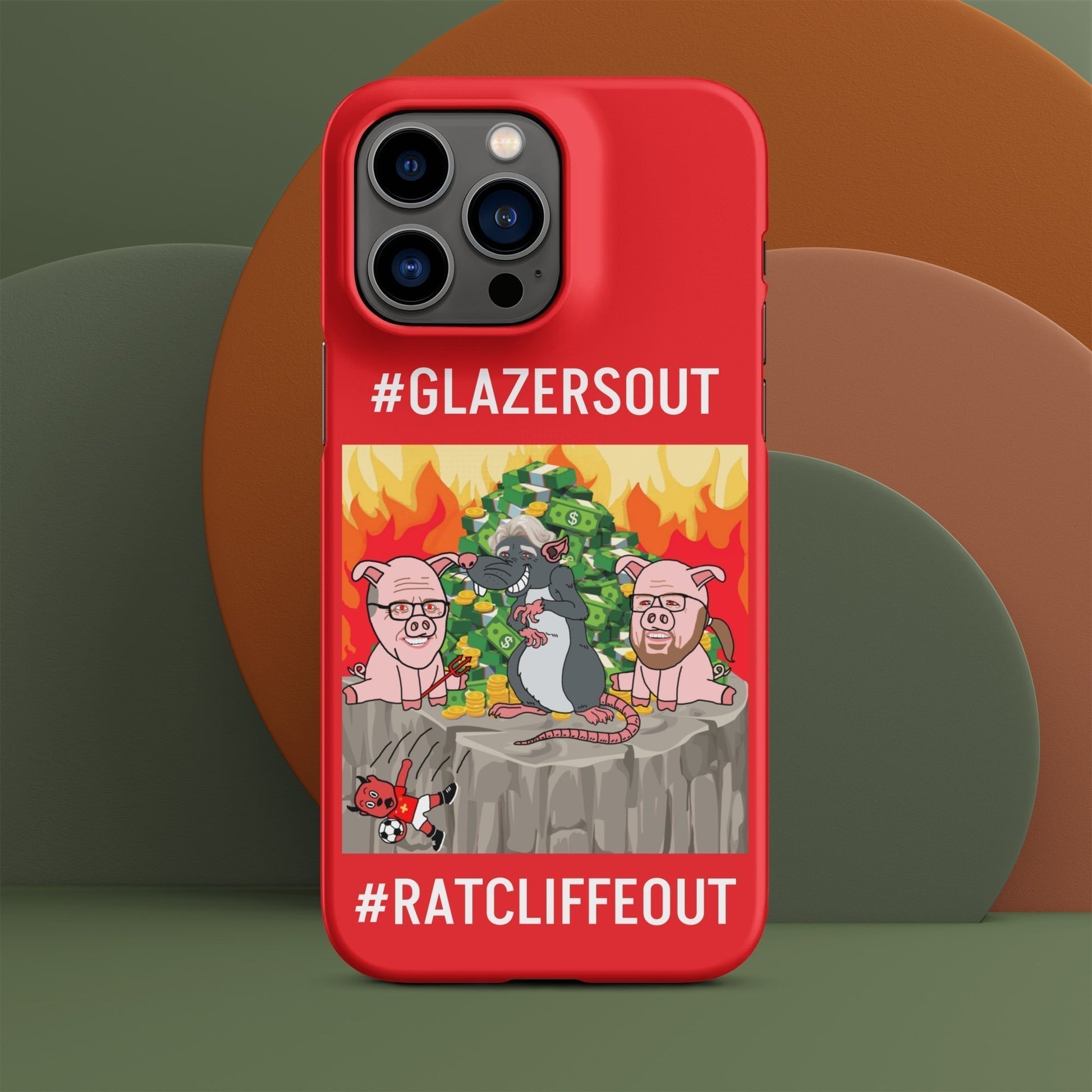 Manchester United Ratcliffe Out, Glazers Out Snap case for iPhone® red Matte iPhone 14 Pro Max Mobile Phone Cases Football GlazersOut Manchester United RatcliffeOut Next Cult Brand