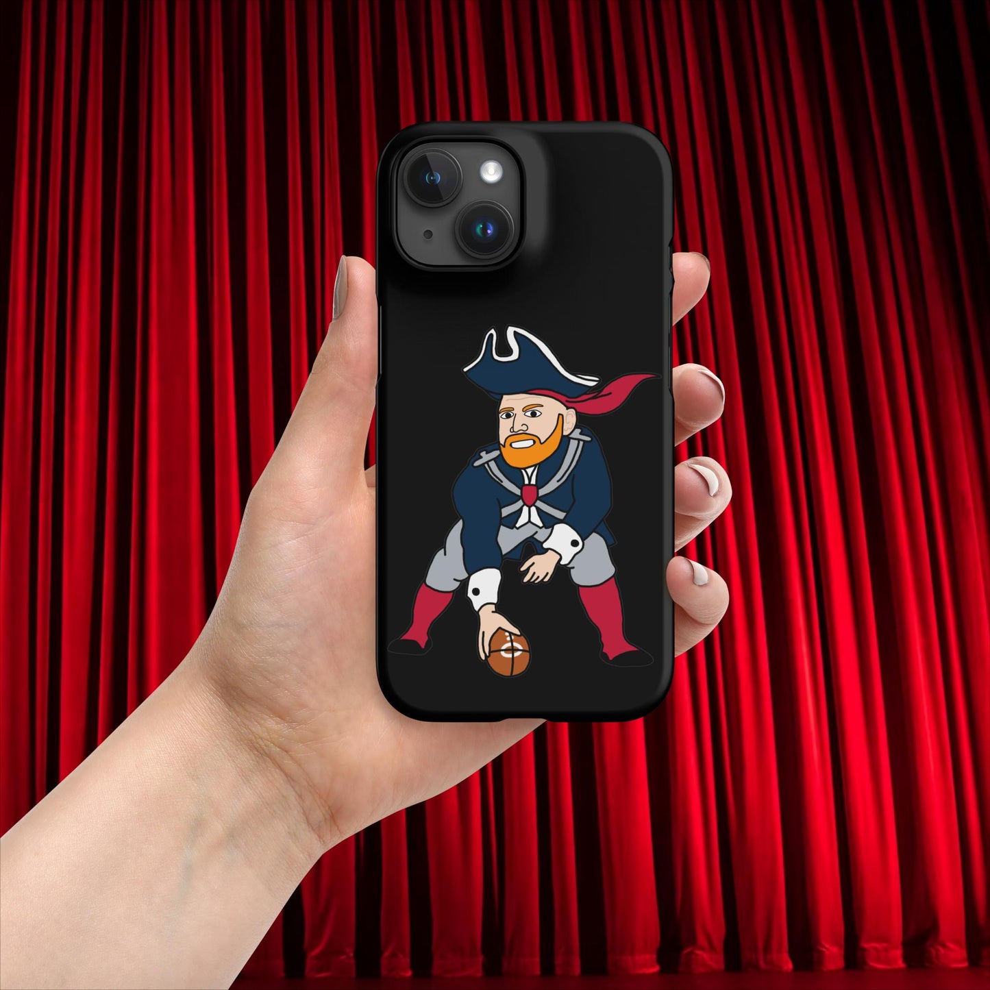 Bill Burrdy New England Patriots NFL Tom Brady Bill Burr Snap case for iPhone Matte iPhone 15 American Football Bill Burr Monday Morning Podcast New England Patriots NFL Podcasts Stand-up Comedy Next Cult Brand