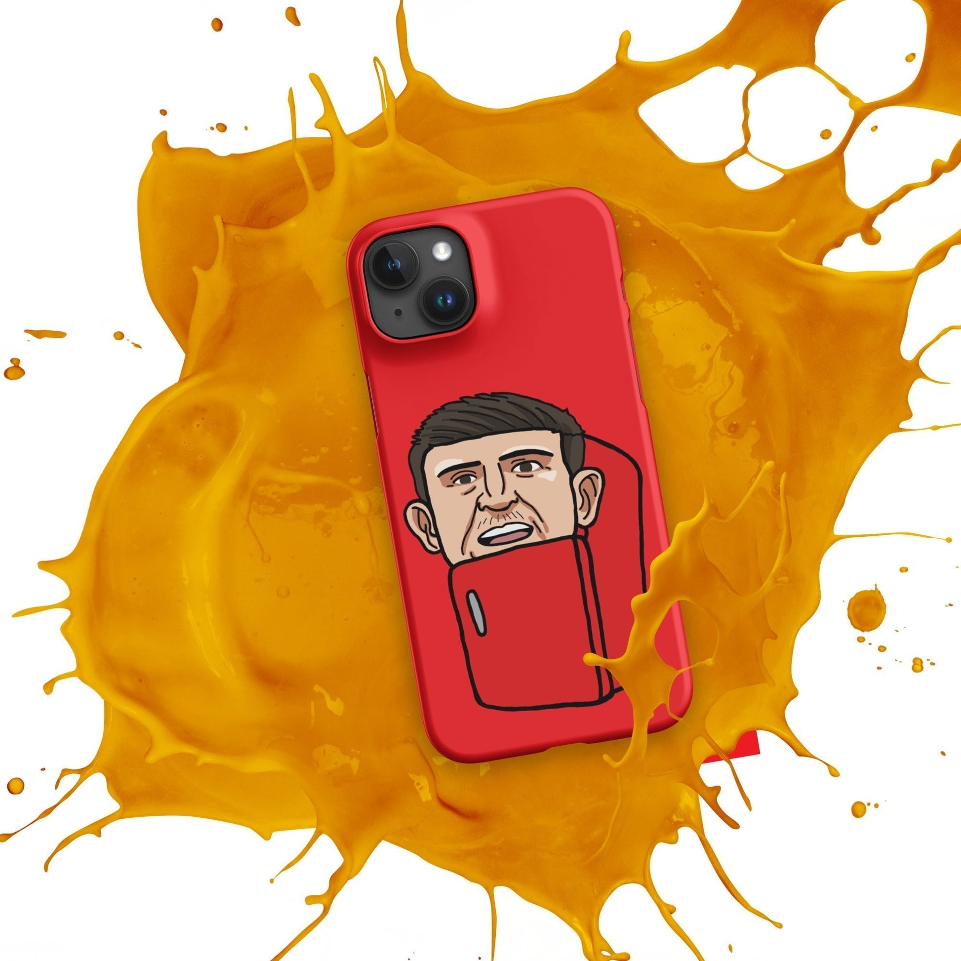 Harry ''The Fridge'' Maguire Snap Case for iPhone® Red Next Cult Brand Football, Harry Maguire, Manchester United, The Fridge