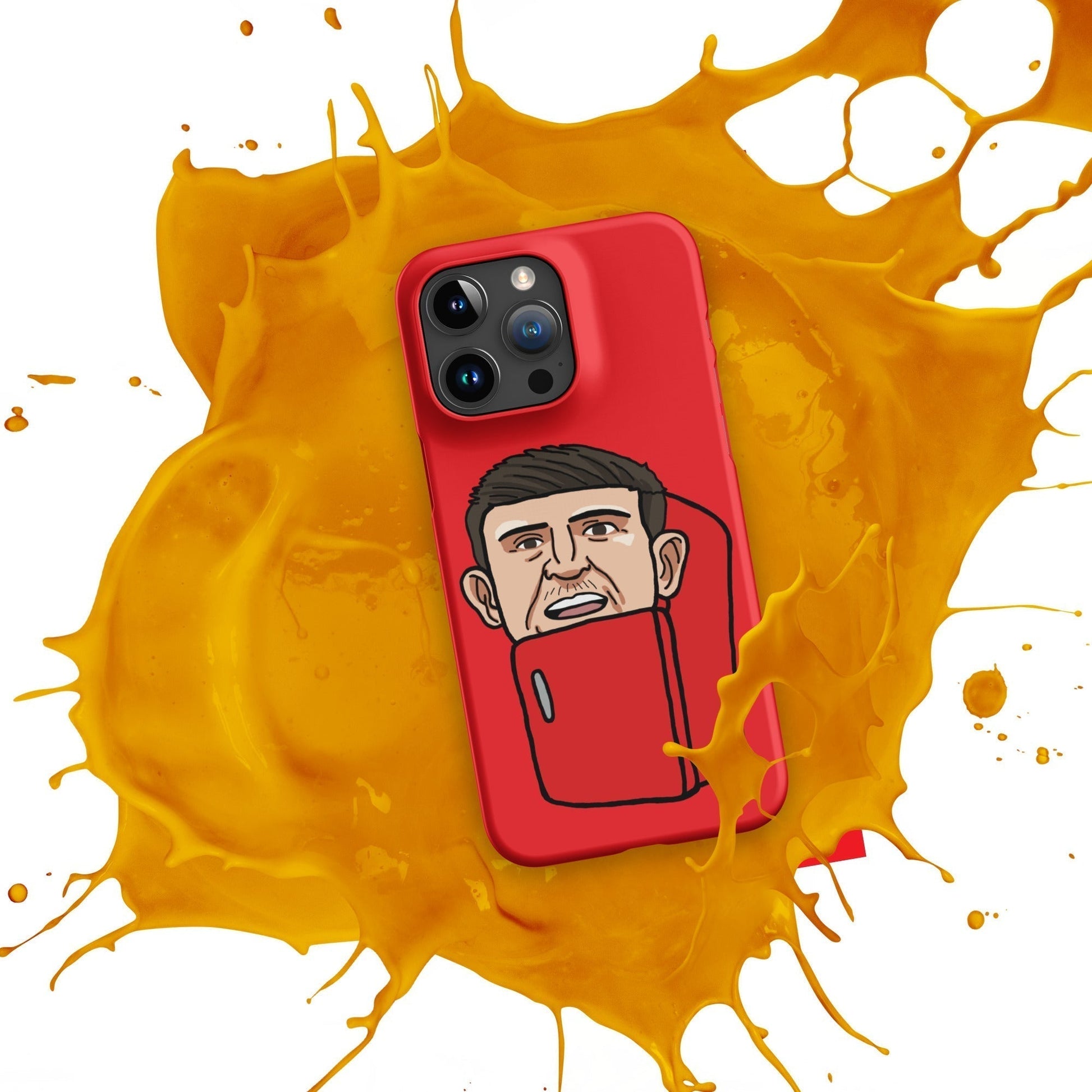 Harry ''The Fridge'' Maguire Snap Case for iPhone® Red Next Cult Brand Football, Harry Maguire, Manchester United, The Fridge