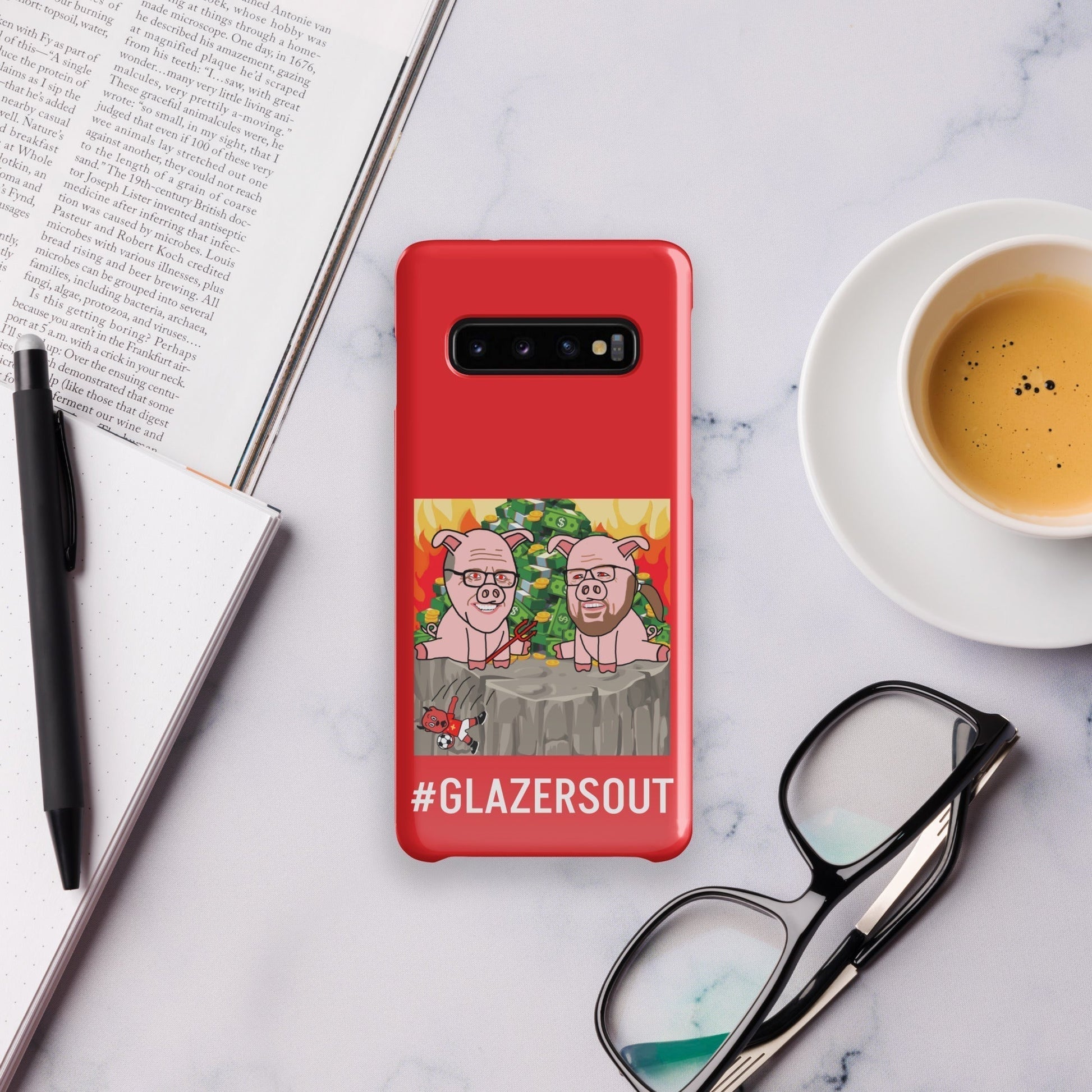 Glazers Out Manchester United Snap case for Samsung® red Glossy Samsung Galaxy S10 Mobile Phone Cases Football GlazersOut Manchester United Next Cult Brand