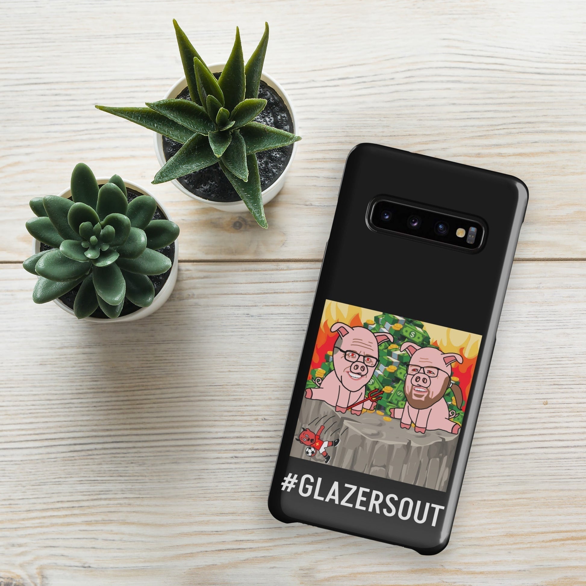 Glazers Out Manchester United Snap case for Samsung® black Glossy Samsung Galaxy S10 Mobile Phone Cases Football GlazersOut Manchester United Next Cult Brand