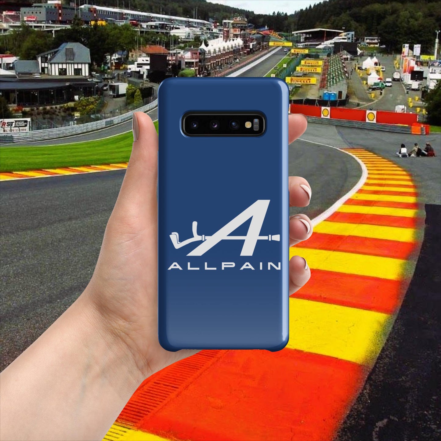 Allpain Alpine F1 Formula 1 Pierre Gasly Esteban Ocon Alpine Snap case for Samsung Glossy Samsung Galaxy S10 Mobile Phone Cases Alpine F1 Next Cult Brand