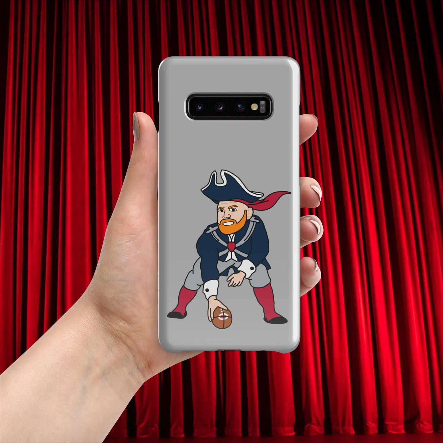 Bill Burrdy New England Patriots NFL Tom Brady Bill Burr Snap case for Samsung Glossy Samsung Galaxy S10 Plus American Football Bill Burr Monday Morning Podcast New England Patriots NFL Podcasts Stand-up Comedy Next Cult Brand