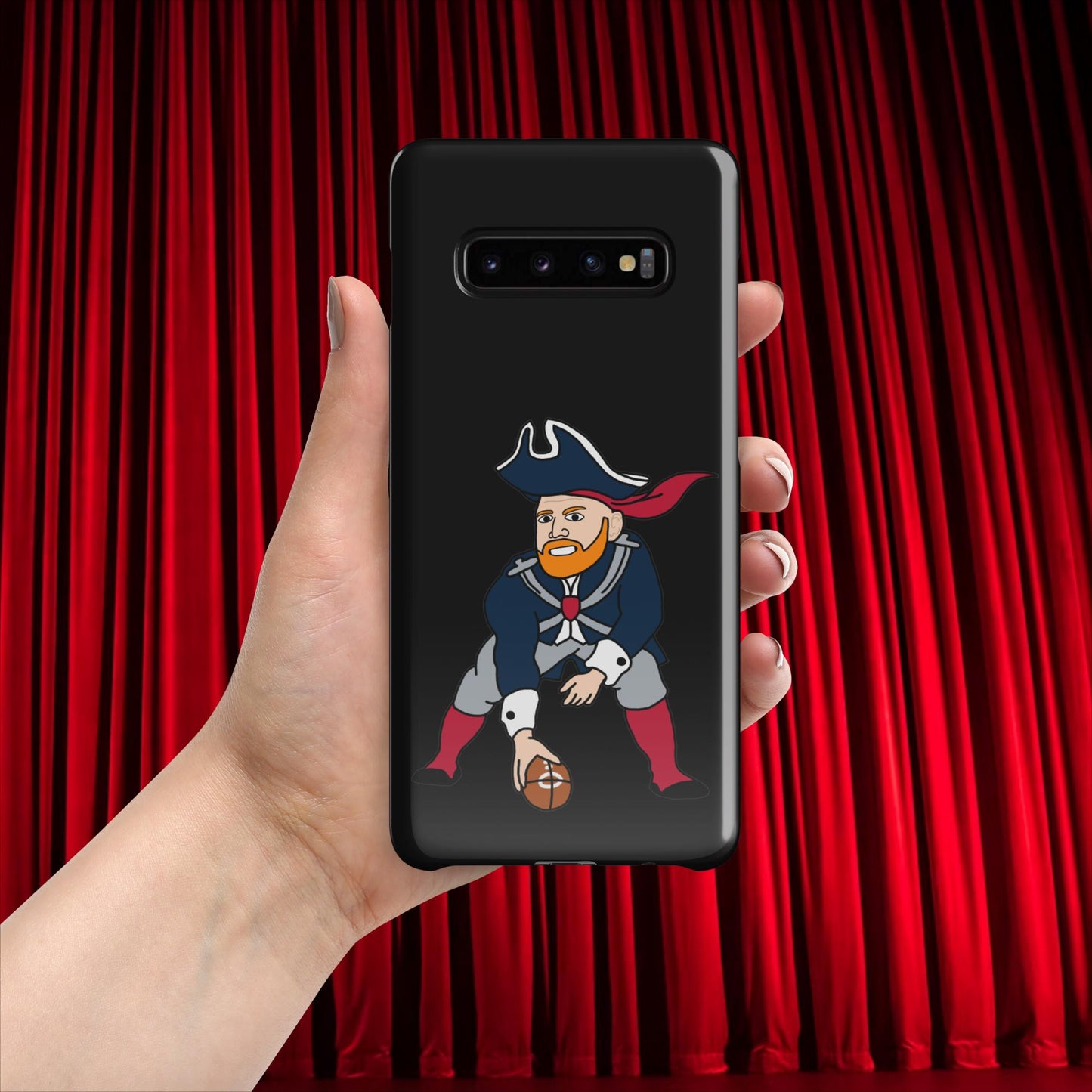 Bill Burrdy New England Patriots NFL Tom Brady Bill Burr Snap case for Samsung Glossy Samsung Galaxy S10 Plus American Football Bill Burr Monday Morning Podcast New England Patriots NFL Podcasts Stand-up Comedy Next Cult Brand