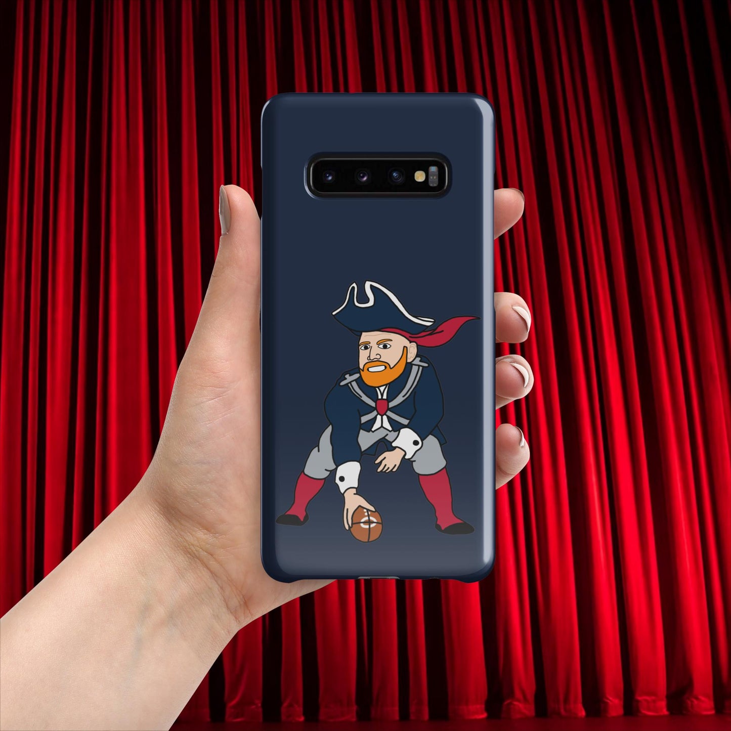 Bill Burrdy New England Patriots NFL Tom Brady Bill Burr Snap case for Samsung Glossy Samsung Galaxy S10 Plus American Football Bill Burr Monday Morning Podcast New England Patriots NFL Podcasts Stand-up Comedy Next Cult Brand