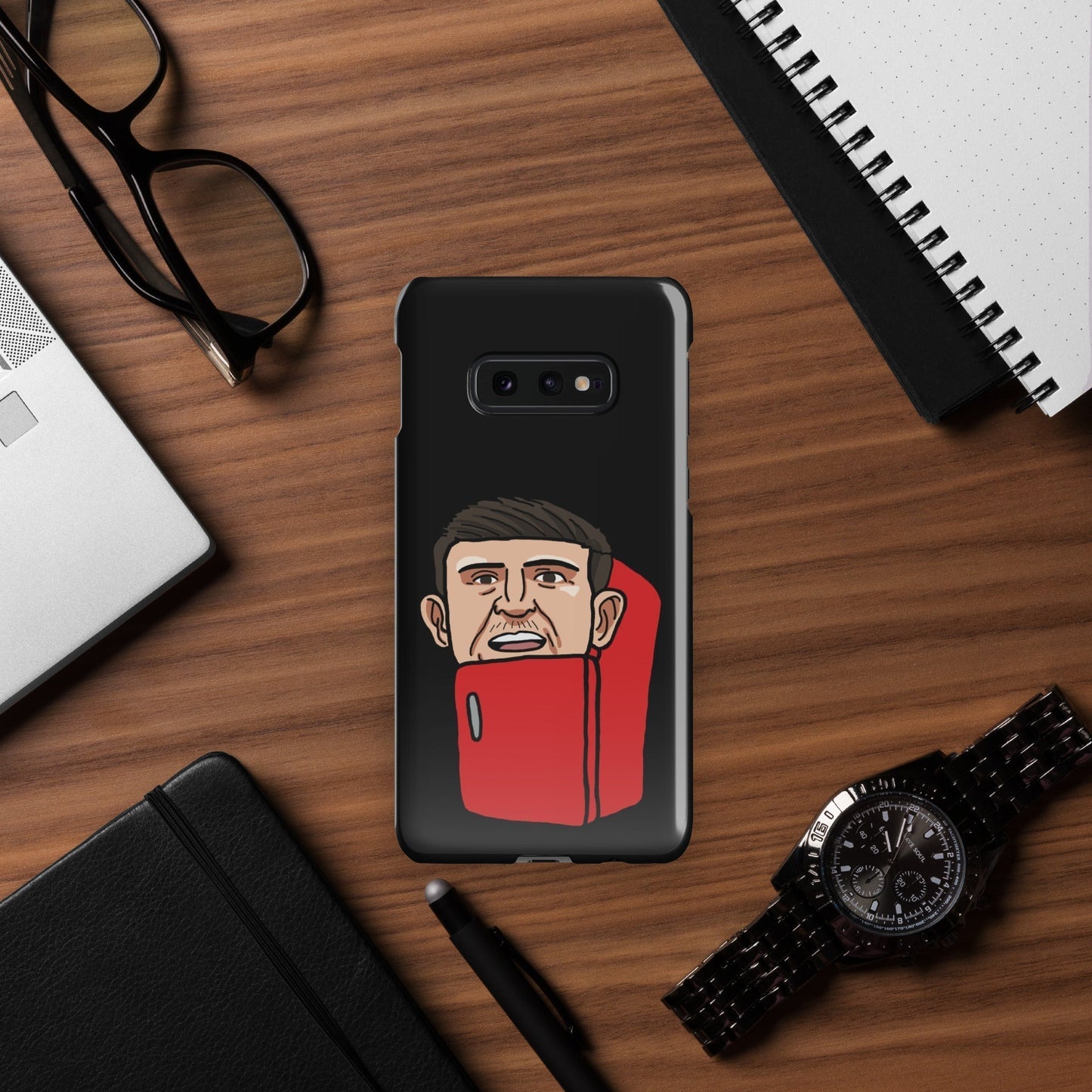 Harry ''The Fridge'' Maguire Snap Case for Samsung® Black Glossy Samsung Galaxy S10e Mobile Phone Cases Football Harry Maguire Manchester United The Fridge Next Cult Brand