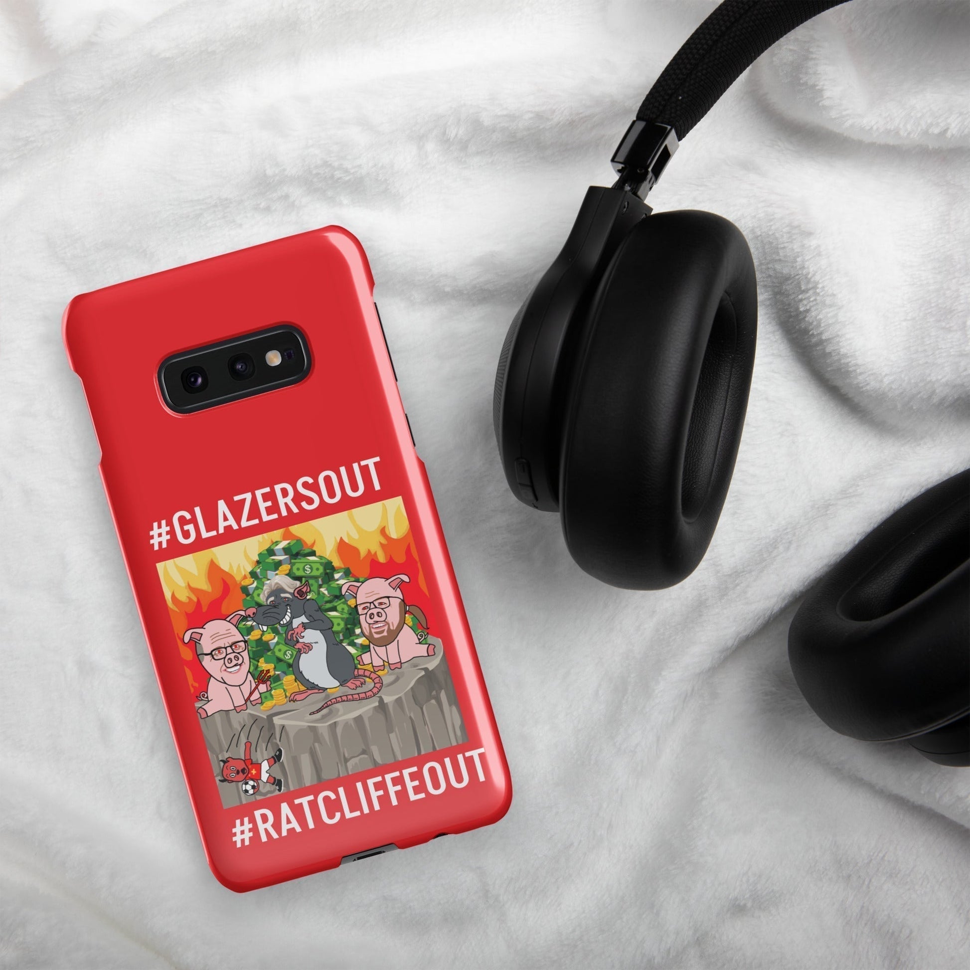 Manchester United Ratcliffe Out, Glazers Out Snap case for Samsung® red Glossy Samsung Galaxy S10e Mobile Phone Cases Football GlazersOut Manchester United RatcliffeOut Next Cult Brand