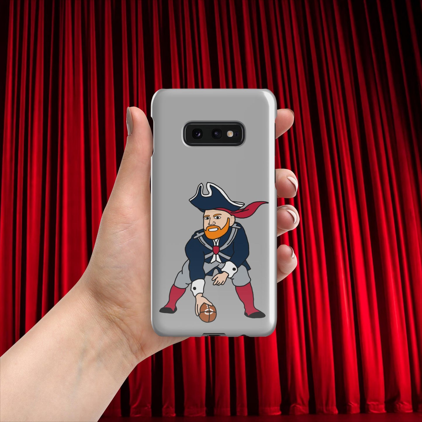 Bill Burrdy New England Patriots NFL Tom Brady Bill Burr Snap case for Samsung Glossy Samsung Galaxy S10e American Football Bill Burr Monday Morning Podcast New England Patriots NFL Podcasts Stand-up Comedy Next Cult Brand