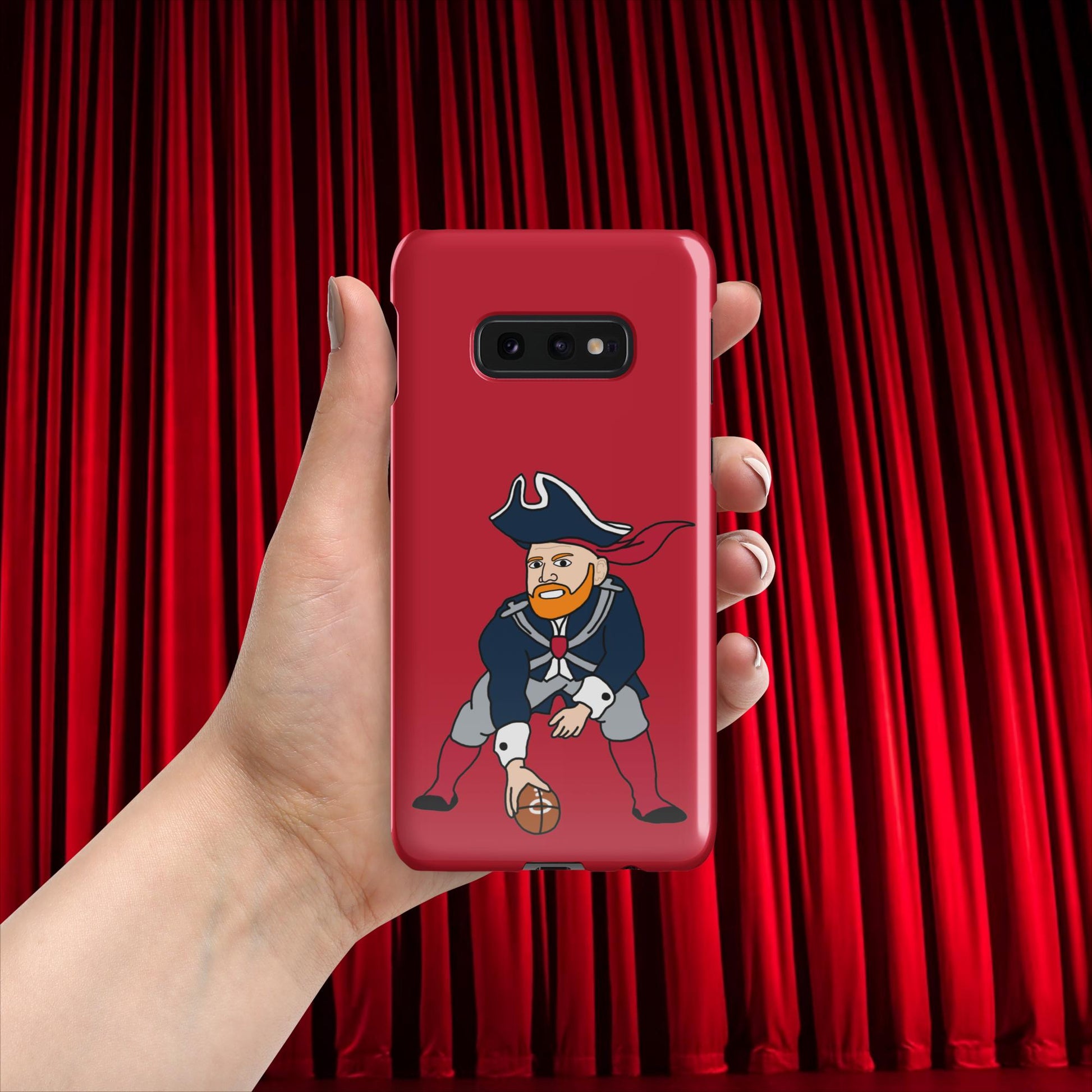 Bill Burrdy New England Patriots NFL Tom Brady Bill Burr Snap case for Samsung Glossy Samsung Galaxy S10e American Football Bill Burr Monday Morning Podcast New England Patriots NFL Podcasts Stand-up Comedy Next Cult Brand