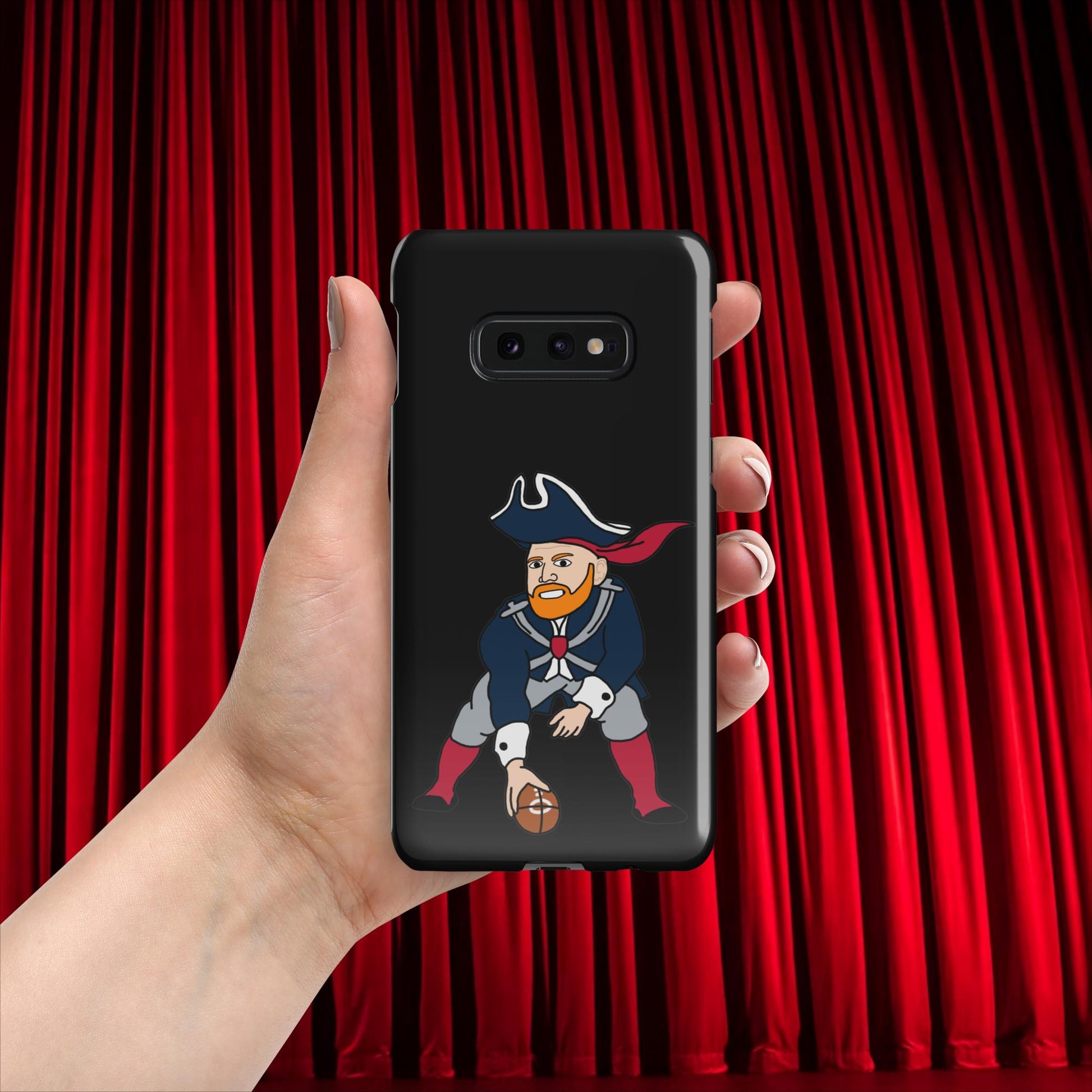 Bill Burrdy New England Patriots NFL Tom Brady Bill Burr Snap case for Samsung Glossy Samsung Galaxy S10e American Football Bill Burr Monday Morning Podcast New England Patriots NFL Podcasts Stand-up Comedy Next Cult Brand