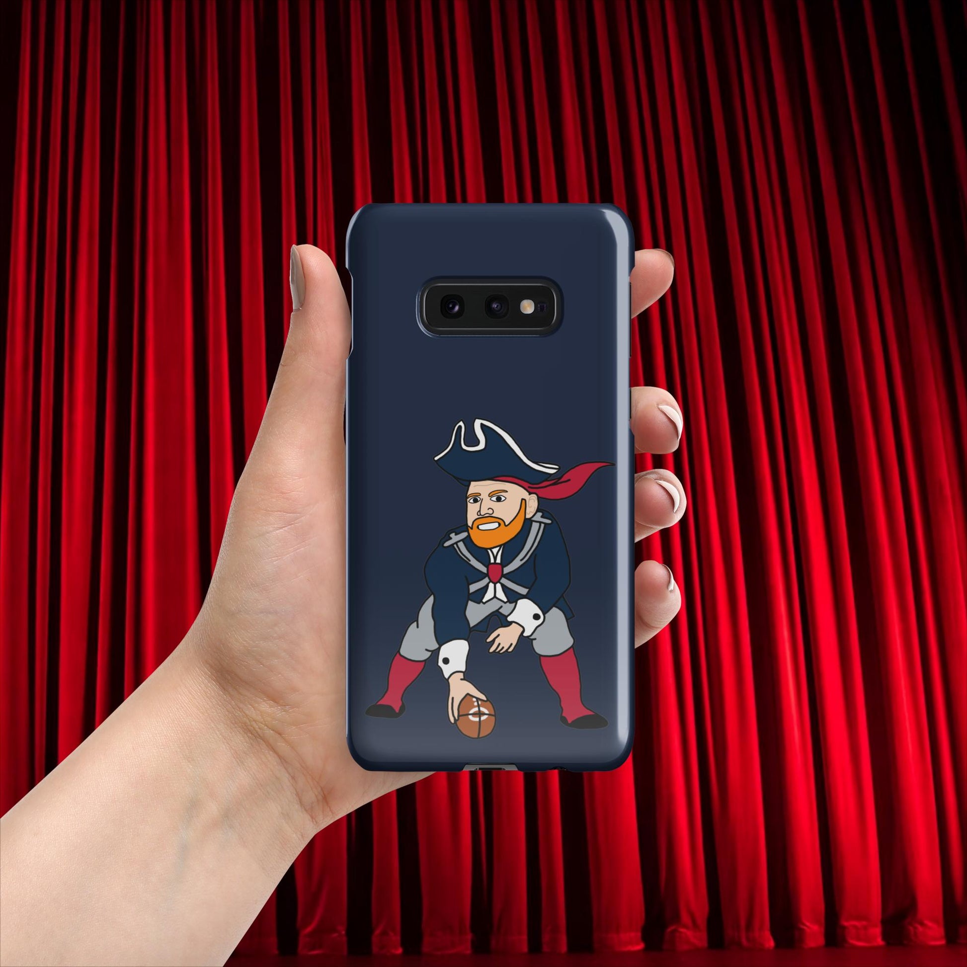 Bill Burrdy New England Patriots NFL Tom Brady Bill Burr Snap case for Samsung Glossy Samsung Galaxy S10e American Football Bill Burr Monday Morning Podcast New England Patriots NFL Podcasts Stand-up Comedy Next Cult Brand