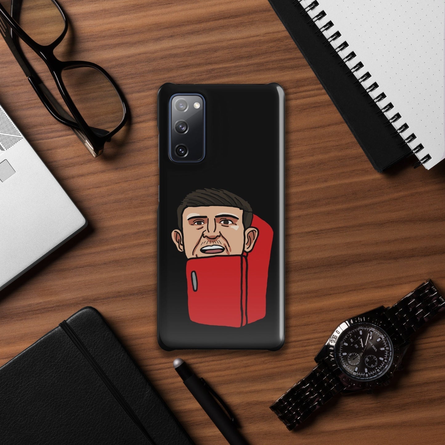 Harry ''The Fridge'' Maguire Snap Case for Samsung® Black Glossy Samsung Galaxy S20 FE Mobile Phone Cases Football Harry Maguire Manchester United The Fridge Next Cult Brand