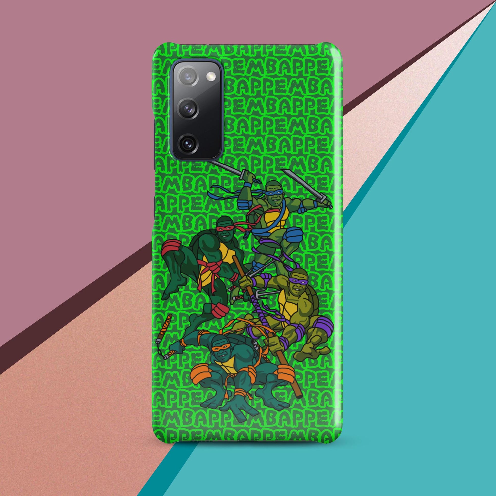 Kylian Mbappe Ninja Turtles funny football/ soccer meme Snap case for Samsung® green Next Cult Brand Football, Kylian Mbappe, Ninja Turtles, PSG