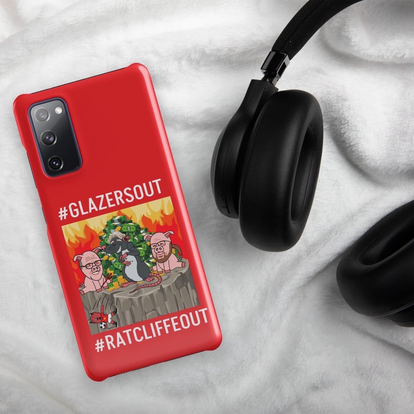 Manchester United Ratcliffe Out, Glazers Out Snap case for Samsung® red Glossy Samsung Galaxy S20 FE Mobile Phone Cases Football GlazersOut Manchester United RatcliffeOut Next Cult Brand