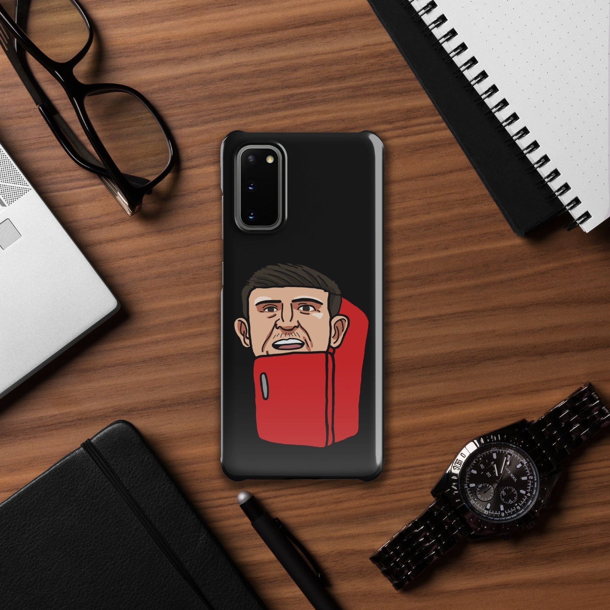 Harry ''The Fridge'' Maguire Snap Case for Samsung® Black Glossy Samsung Galaxy S20 Mobile Phone Cases Football Harry Maguire Manchester United The Fridge Next Cult Brand