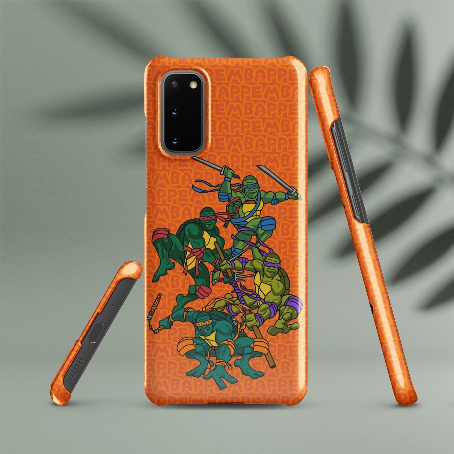 Kylian Mbappe Ninja Turtles funny football/ soccer meme Snap case for Samsung® orange Next Cult Brand Football, Kylian Mbappe, Ninja Turtles, PSG