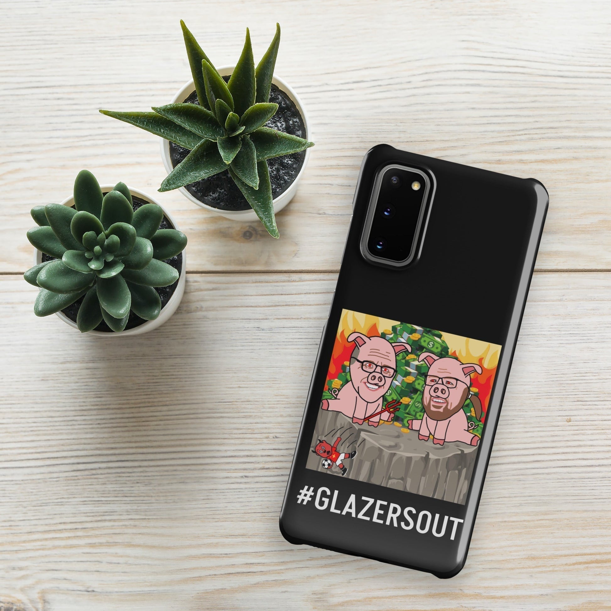 Glazers Out Manchester United Snap case for Samsung® black Glossy Samsung Galaxy S20 Mobile Phone Cases Football GlazersOut Manchester United Next Cult Brand