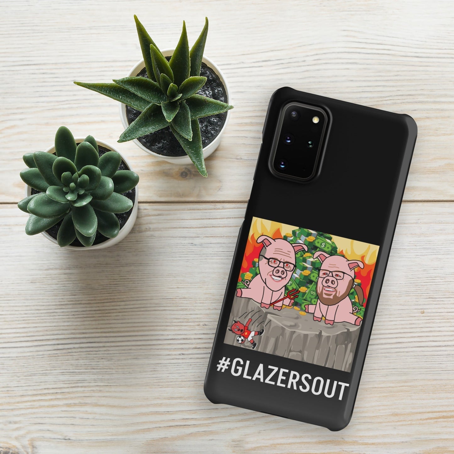 Glazers Out Manchester United Snap case for Samsung® black Glossy Samsung Galaxy S20 Plus Mobile Phone Cases Football GlazersOut Manchester United Next Cult Brand