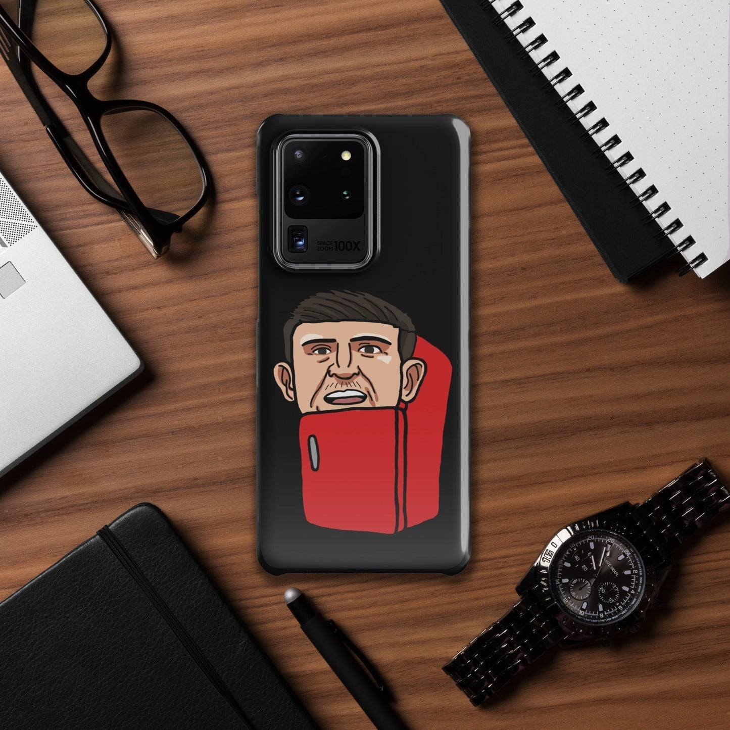 Harry ''The Fridge'' Maguire Snap Case for Samsung® Black Glossy Samsung Galaxy S20 Ultra Mobile Phone Cases Football Harry Maguire Manchester United The Fridge Next Cult Brand