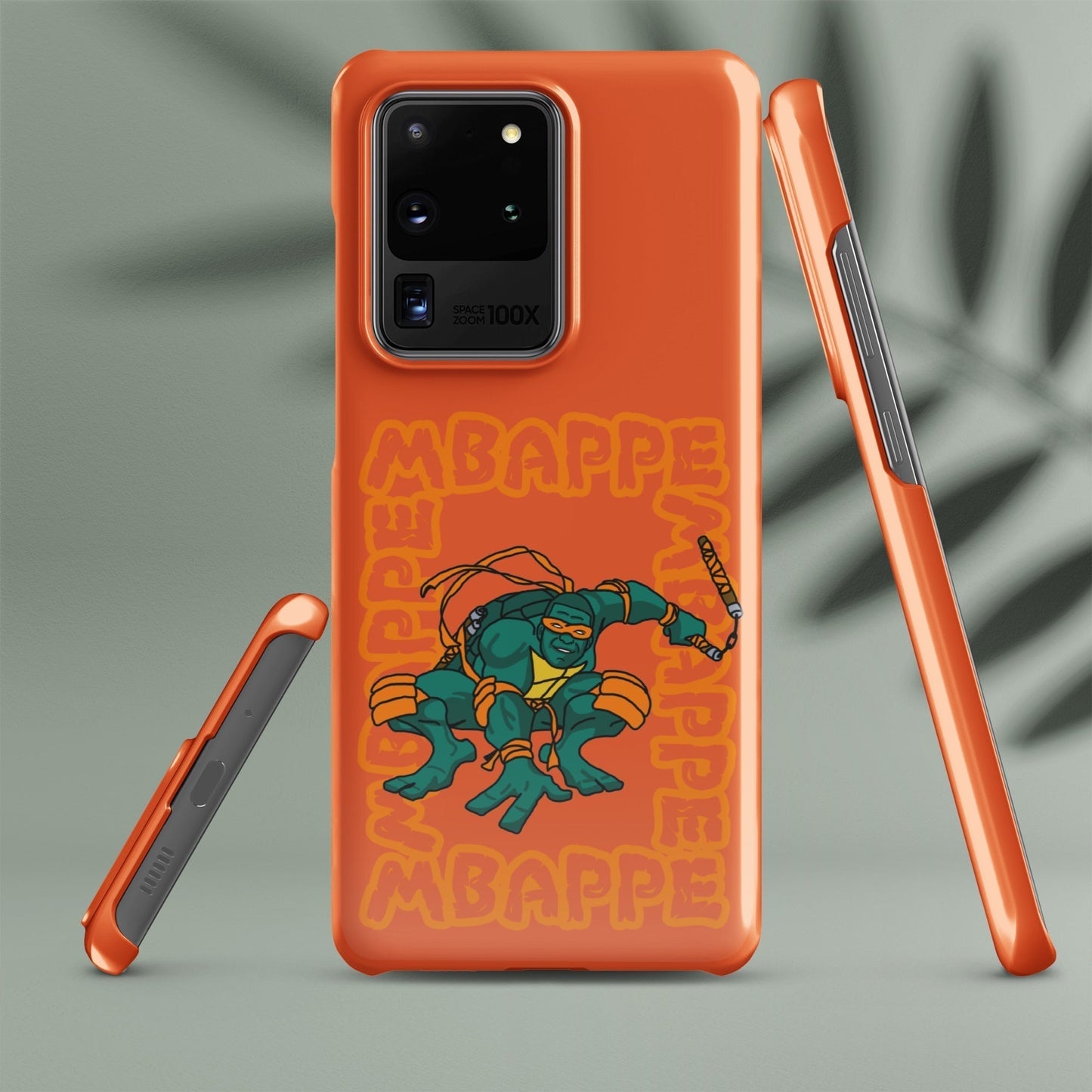 Kylian Mbappe Orange Ninja Turtle Michelangelo Snap case for Samsung® Next Cult Brand Football, Kylian Mbappe, Michelangelo, Ninja Turtles, PSG
