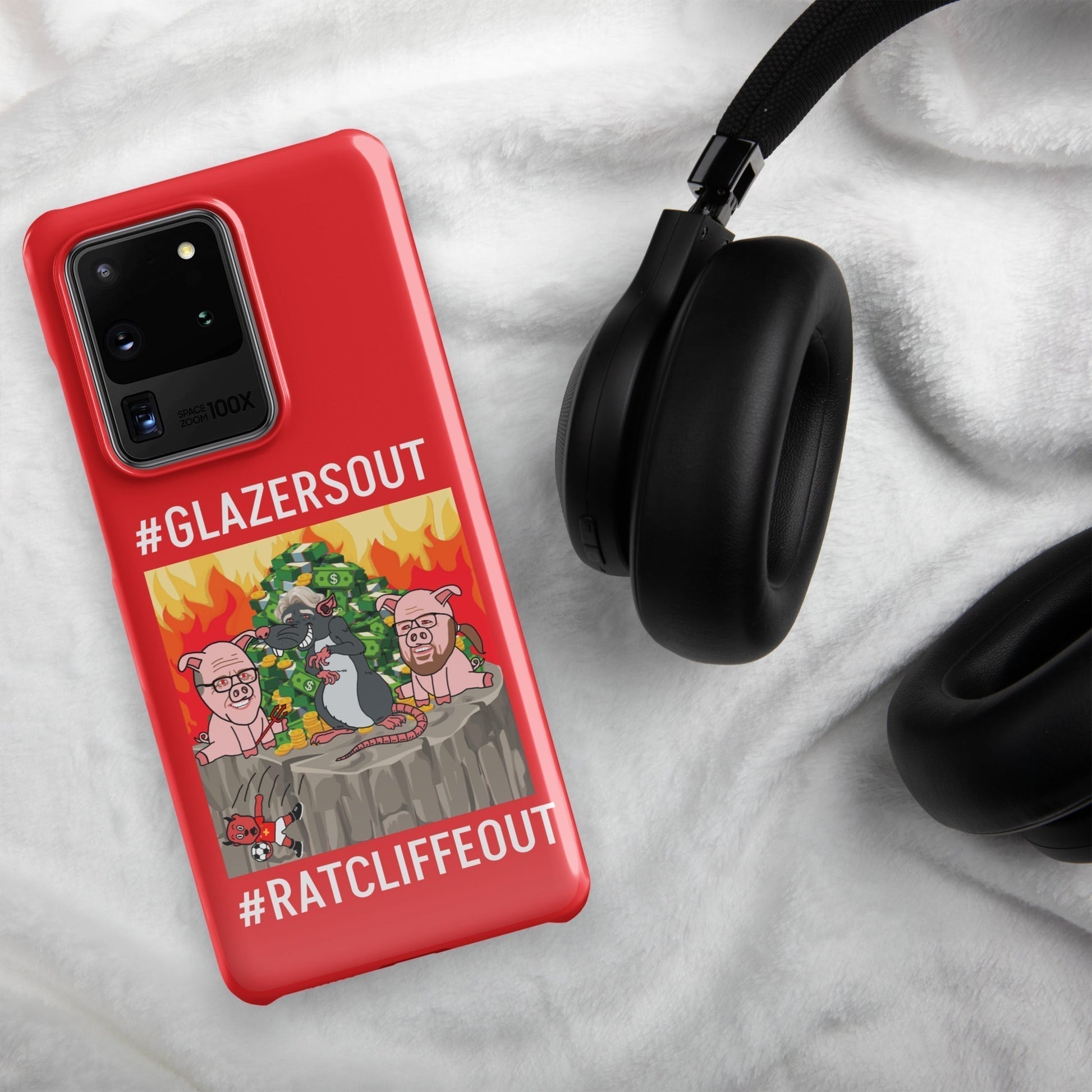 Manchester United Ratcliffe Out, Glazers Out Snap case for Samsung® red Glossy Samsung Galaxy S20 Ultra Mobile Phone Cases Football GlazersOut Manchester United RatcliffeOut Next Cult Brand