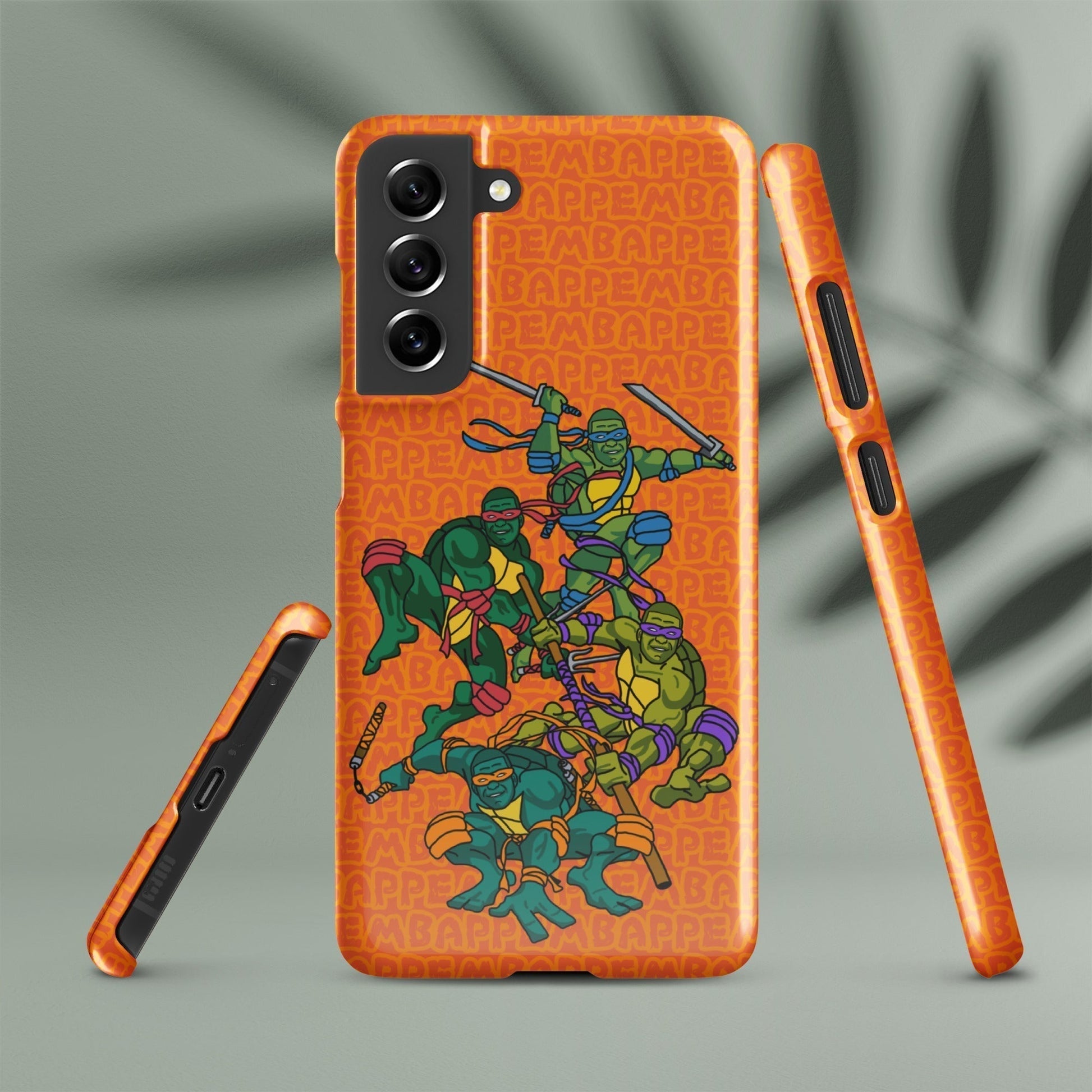 Kylian Mbappe Ninja Turtles funny football/ soccer meme Snap case for Samsung® orange Next Cult Brand Football, Kylian Mbappe, Ninja Turtles, PSG