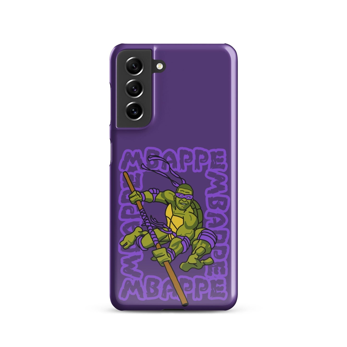 Kylian Mbappe Purple Ninja Turtle Donatello Snap case for Samsung® Glossy Samsung Galaxy S21 Mobile Phone Cases Football Kylian Mbappe Ninja Turtles PSG Real Madrid Next Cult Brand