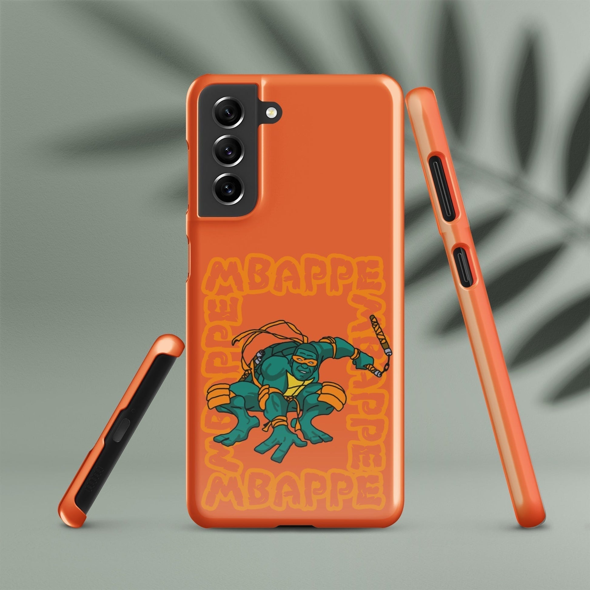 Kylian Mbappe Orange Ninja Turtle Michelangelo Snap case for Samsung® Next Cult Brand Football, Kylian Mbappe, Michelangelo, Ninja Turtles, PSG