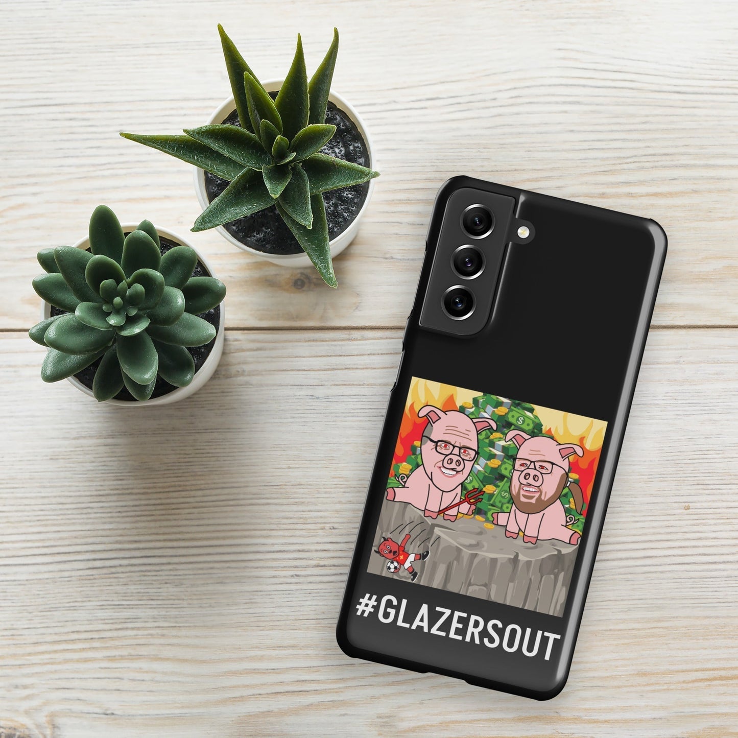 Glazers Out Manchester United Snap case for Samsung® black Glossy Samsung Galaxy S21 Mobile Phone Cases Football GlazersOut Manchester United Next Cult Brand