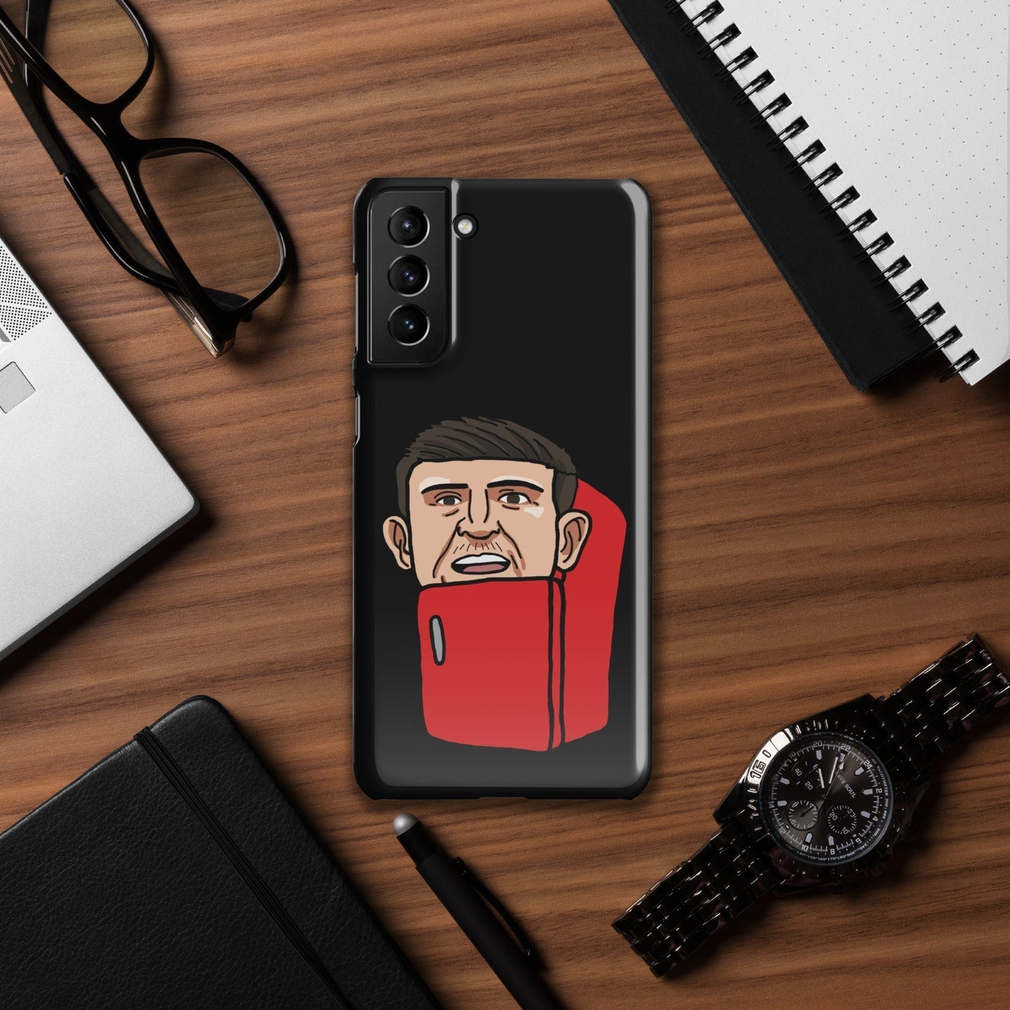 Harry ''The Fridge'' Maguire Snap Case for Samsung® Black Next Cult Brand Football, Harry Maguire, Manchester United, The Fridge