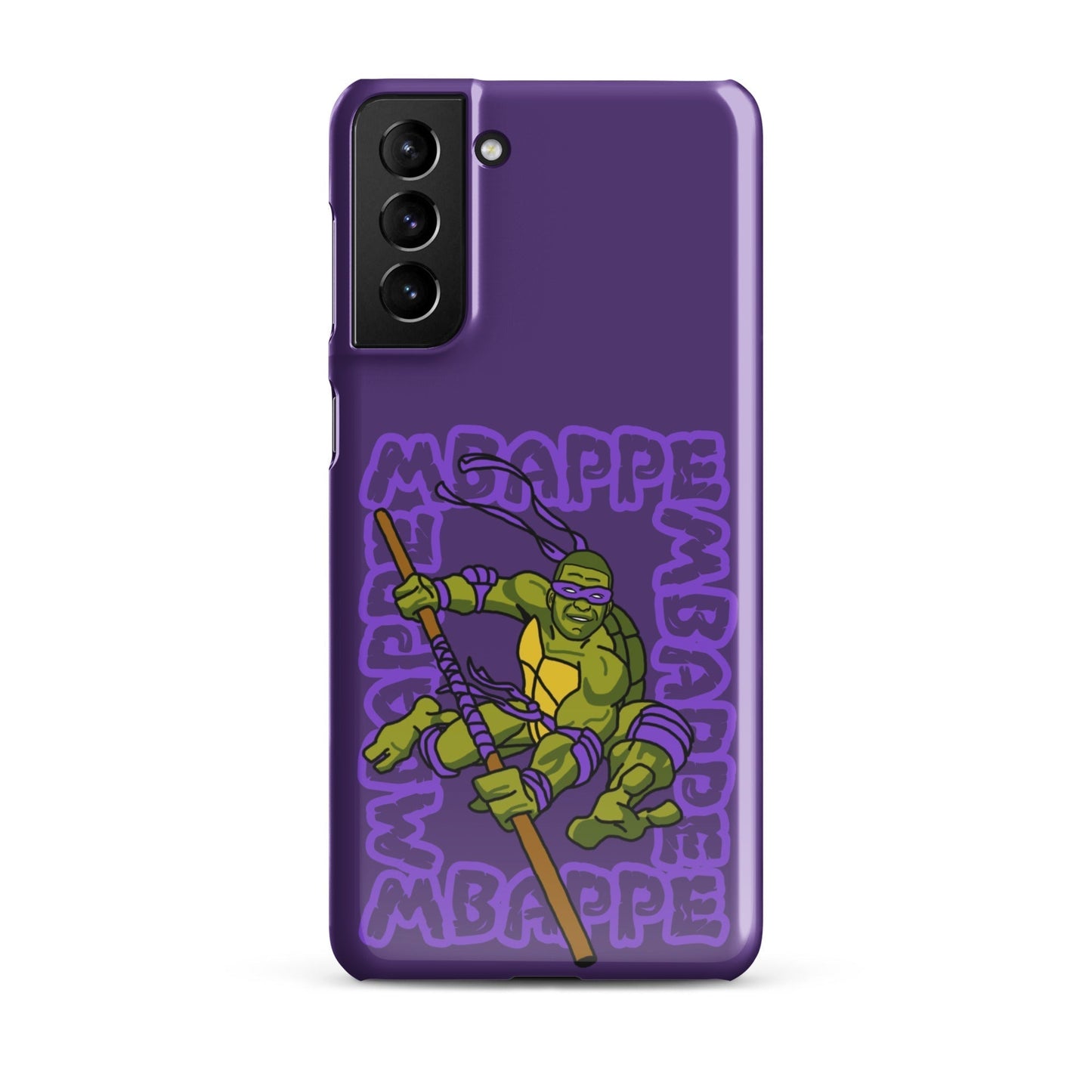 Kylian Mbappe Purple Ninja Turtle Donatello Snap case for Samsung® Glossy Samsung Galaxy S21 Plus Mobile Phone Cases Football Kylian Mbappe Ninja Turtles PSG Real Madrid Next Cult Brand