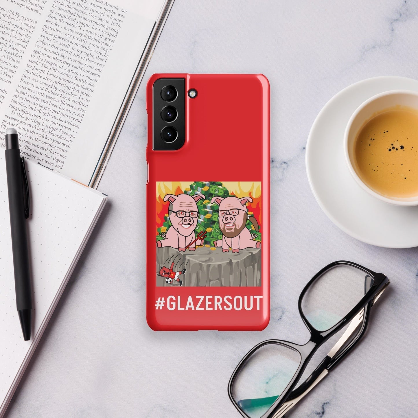 Glazers Out Manchester United Snap case for Samsung® red Glossy Samsung Galaxy S21 Plus Mobile Phone Cases Football GlazersOut Manchester United Next Cult Brand