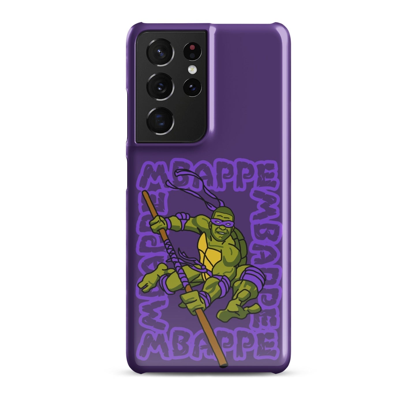 Kylian Mbappe Purple Ninja Turtle Donatello Snap case for Samsung® Glossy Samsung Galaxy S21 Ultra Mobile Phone Cases Football Kylian Mbappe Ninja Turtles PSG Real Madrid Next Cult Brand