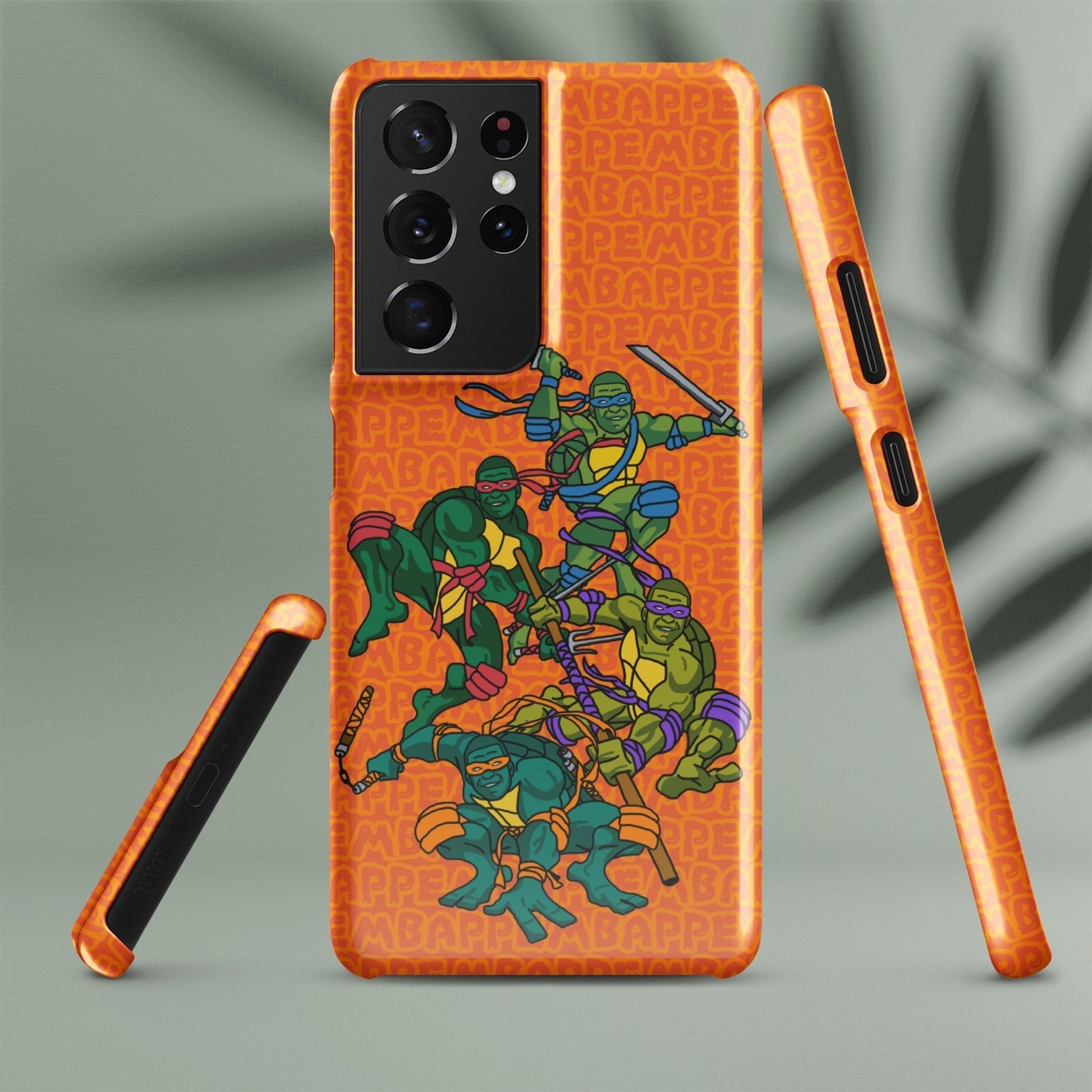 Kylian Mbappe Ninja Turtles funny football/ soccer meme Snap case for Samsung® orange Next Cult Brand Football, Kylian Mbappe, Ninja Turtles, PSG