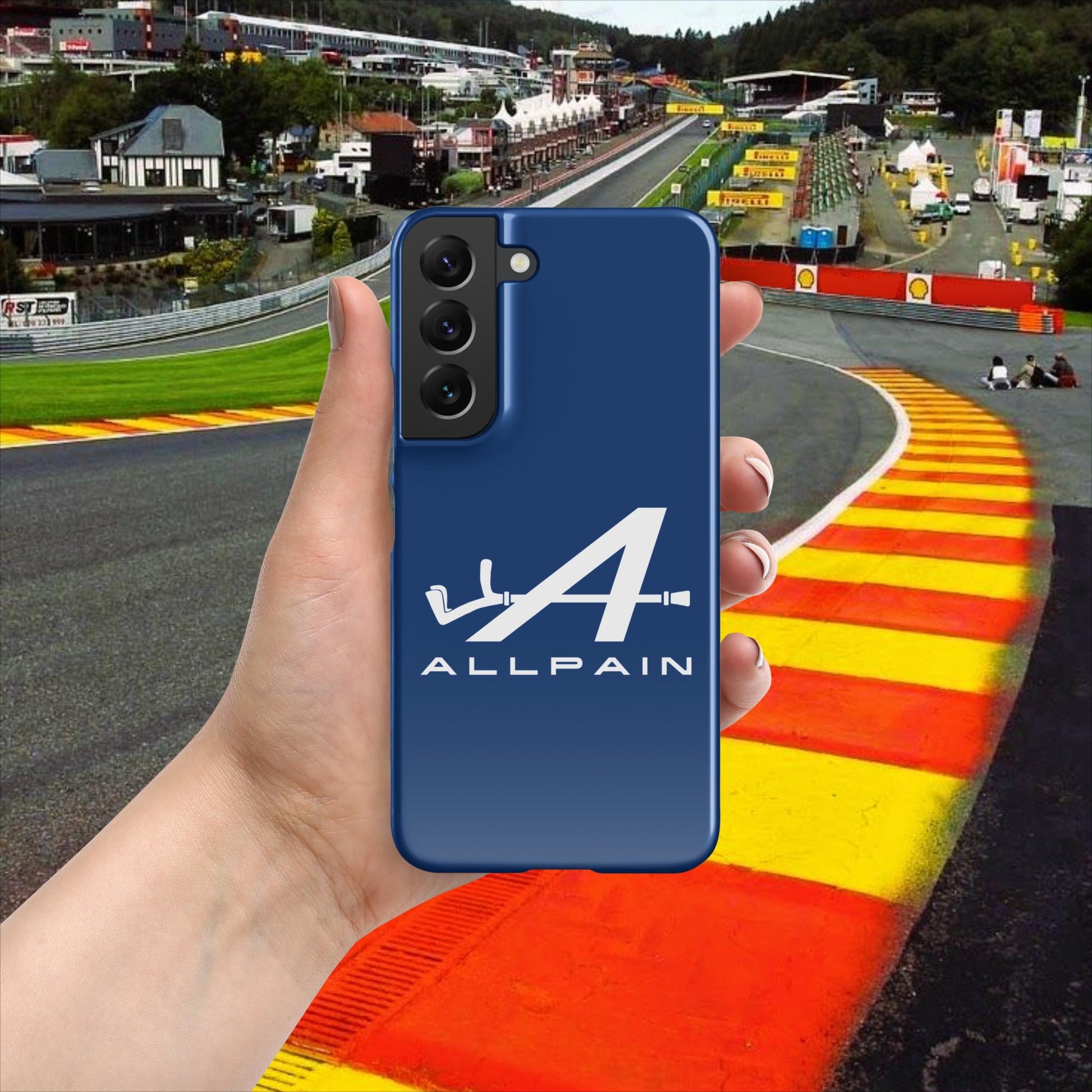 Allpain Alpine F1 Formula 1 Pierre Gasly Esteban Ocon Alpine Snap case for Samsung Glossy Samsung Galaxy S22 Mobile Phone Cases Alpine F1 Next Cult Brand