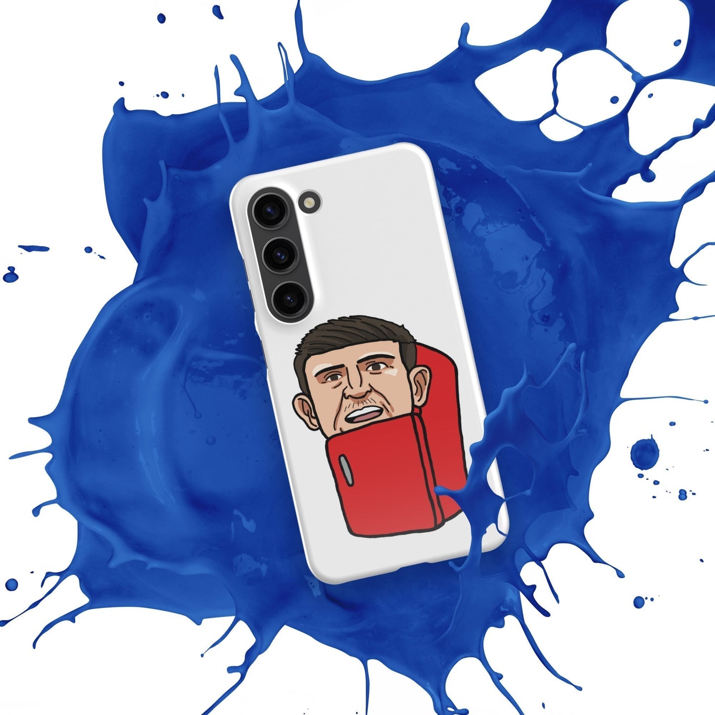 Harry ''The Fridge'' Maguire Snap Case for Samsung® Glossy Samsung Galaxy S23 Mobile Phone Cases Football Harry Maguire Manchester United The Fridge Next Cult Brand