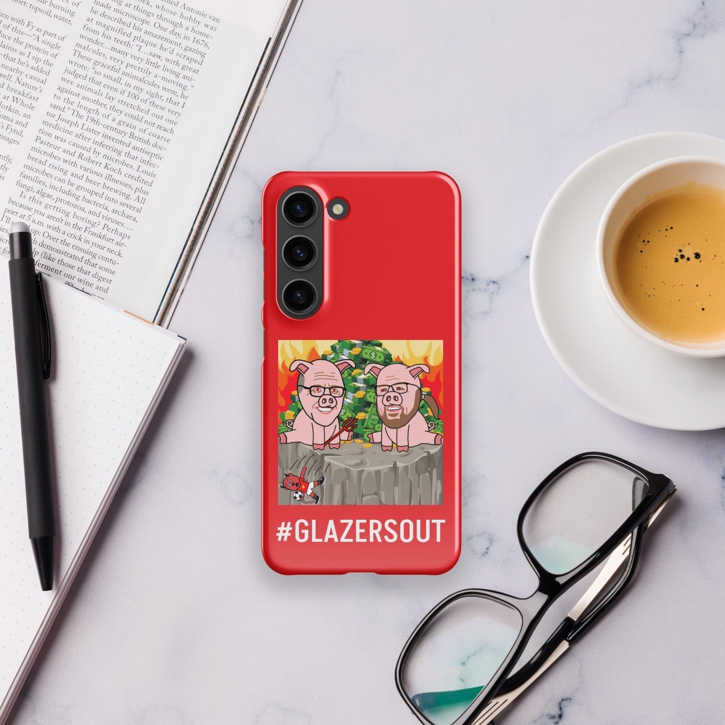 Glazers Out Manchester United Snap case for Samsung® red Glossy Samsung Galaxy S23 Mobile Phone Cases Football GlazersOut Manchester United Next Cult Brand